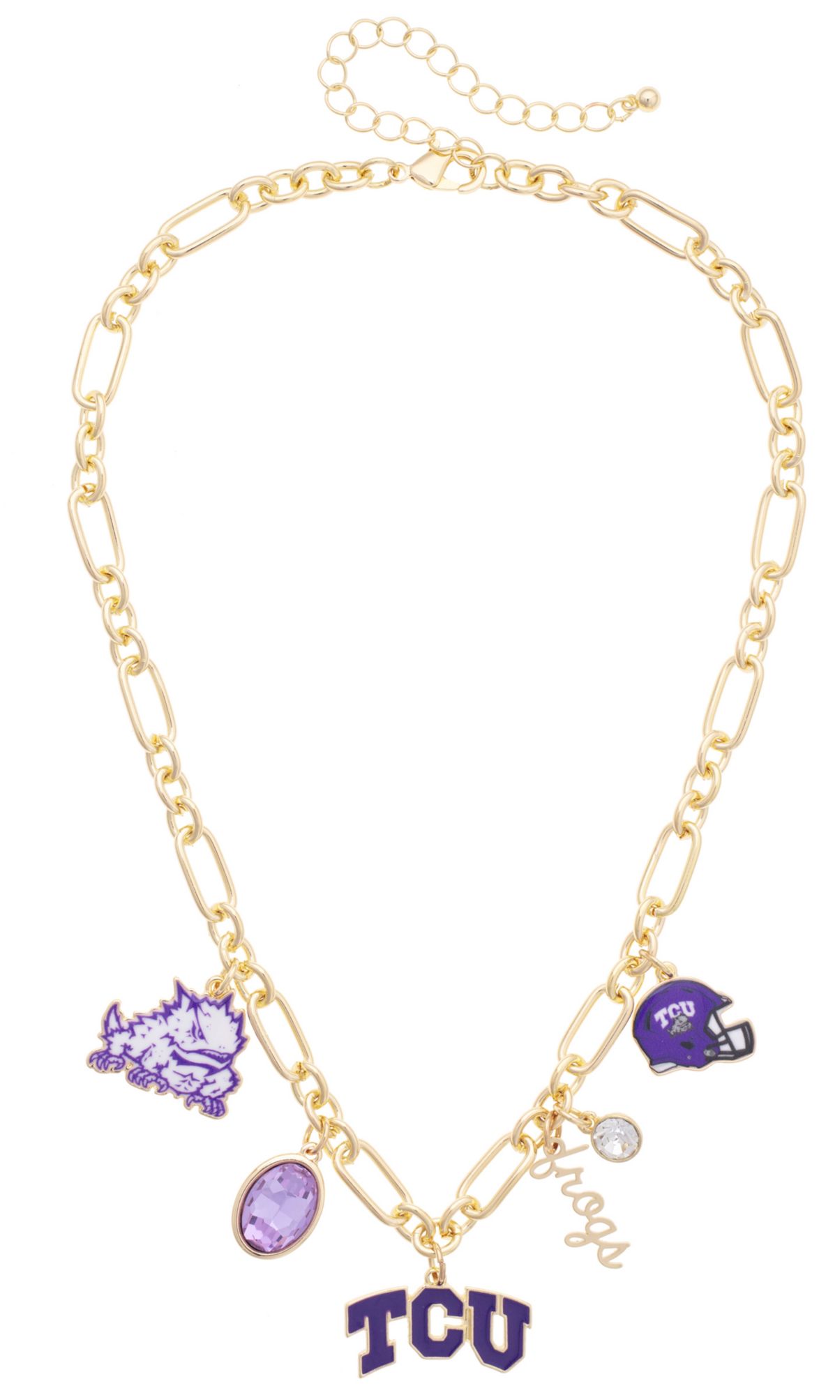 Canvas Style Women's TCU Horned Frogs Gameday Charm Necklace