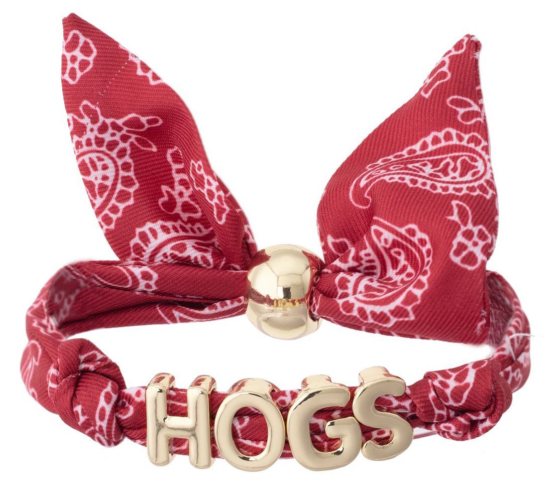 Canvas Style Women's Arkansas Razorbacks Bandana Slider Bracelet