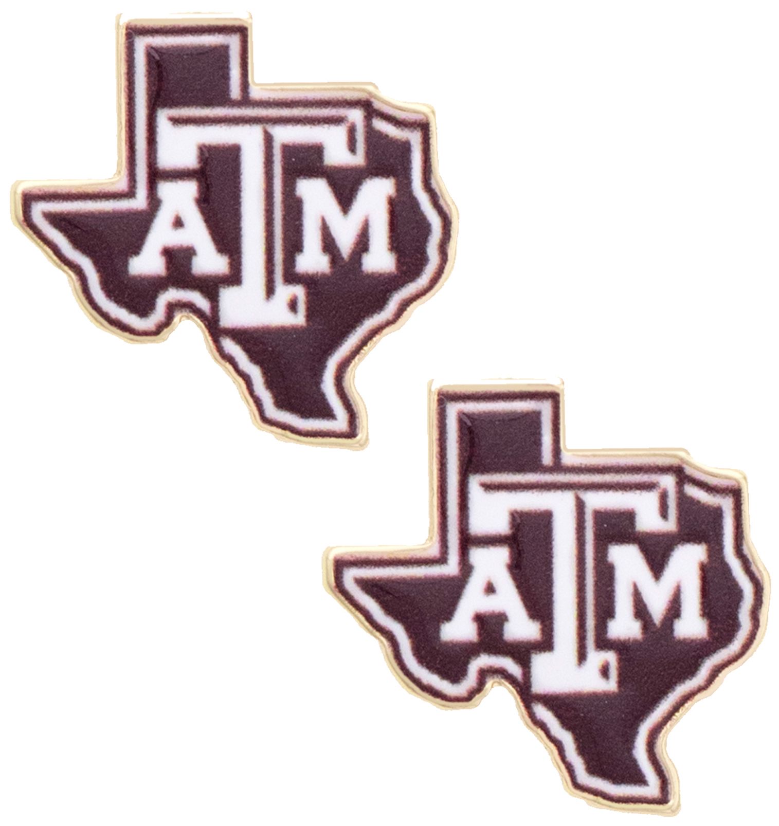 Canvas Style Women's Texas A&amp;M Aggies Enamel Icon Stud Earrings
