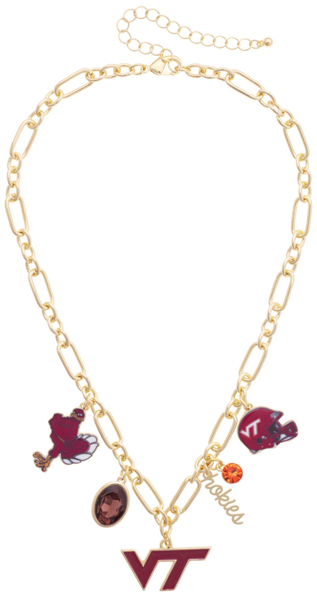 Canvas Style Women's Virginia Tech Hokies Gameday Charm Necklace