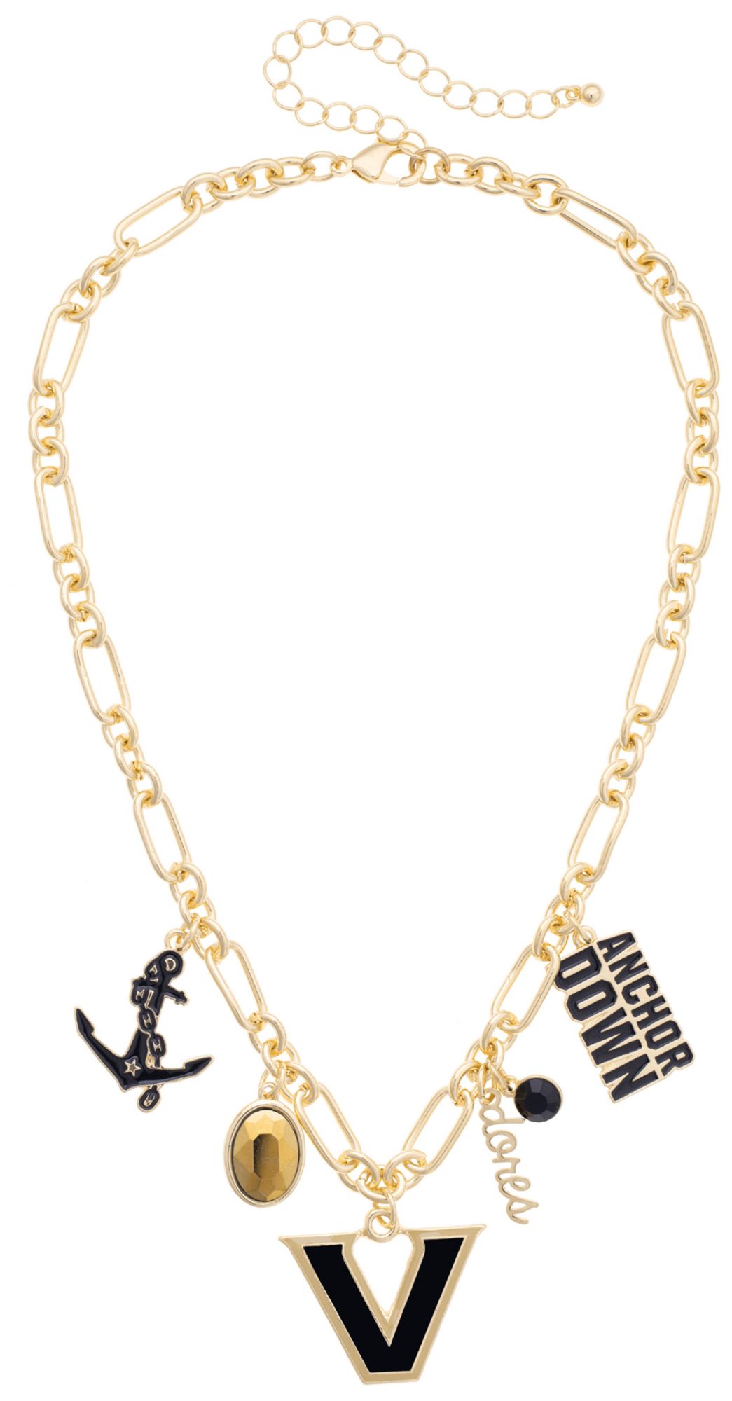 Canvas Style Women's Vanderbilt Commodores Gameday Charm Necklace