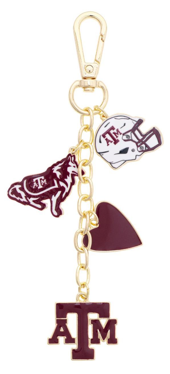 Canvas Style Women's Texas A&amp;M Aggies Heart Cluster Bag Charm