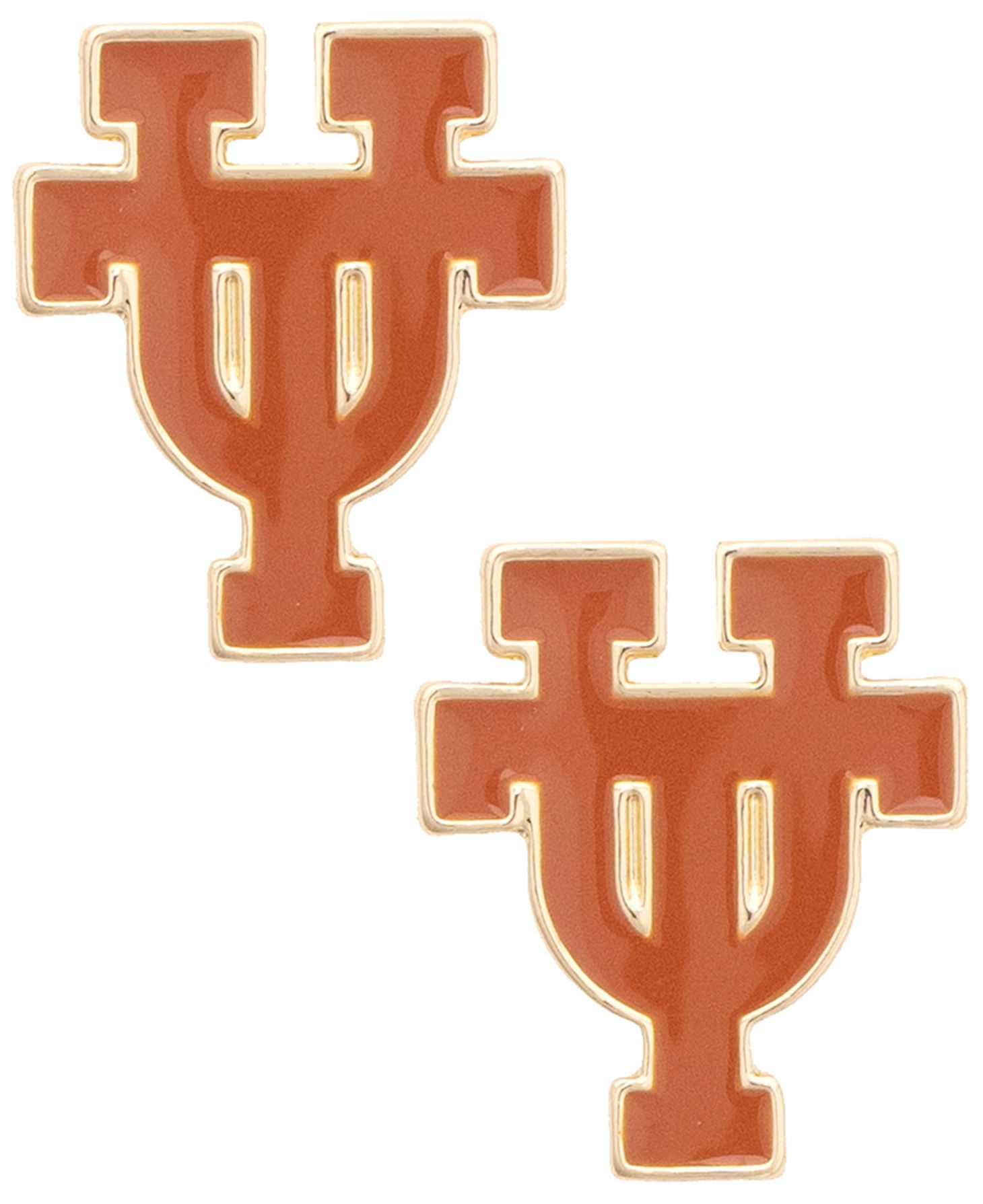 Canvas Style Women's Texas Longhorns Enamel Icon Stud Earrings