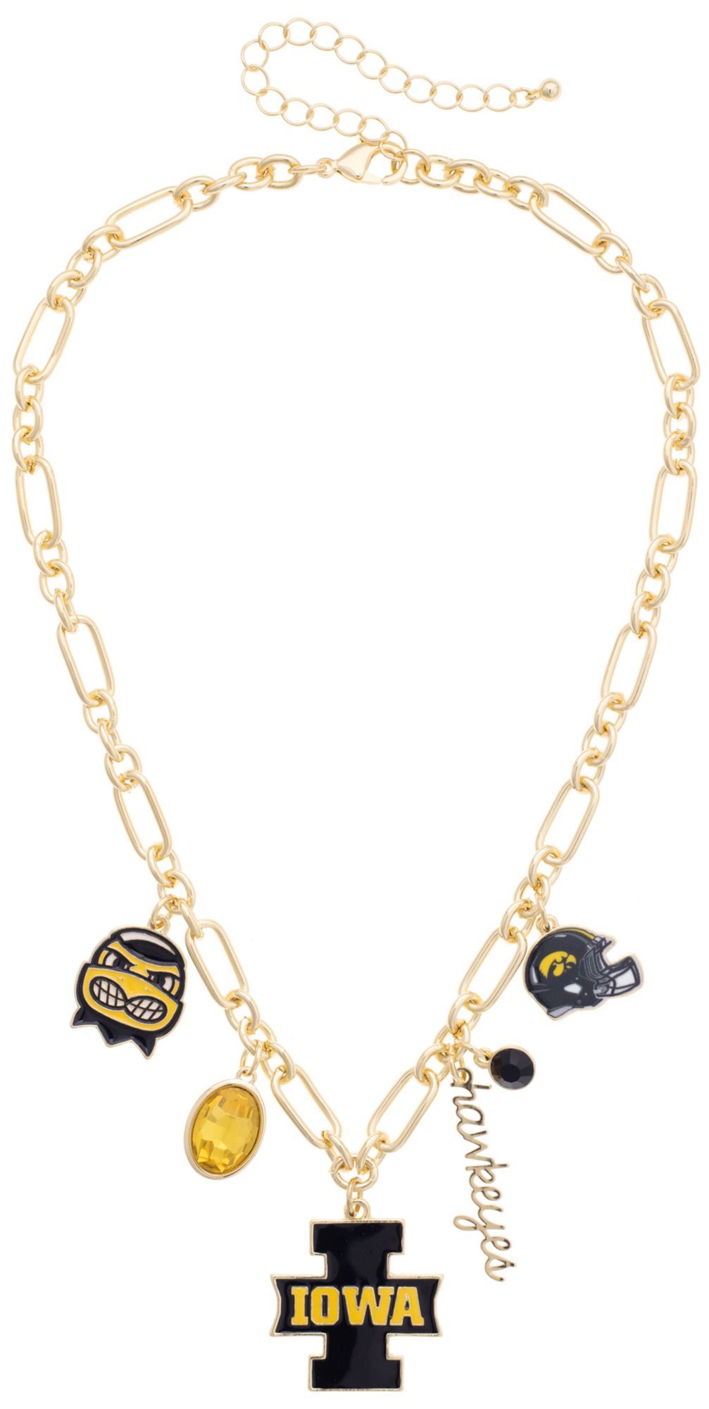 Canvas Style Women's Iowa Hawkeyes Gameday Charm Necklace