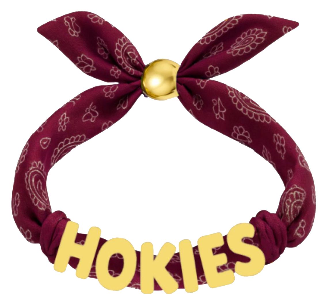 Canvas Style Women's Virginia Tech Hokies Bandana Slider Bracelet