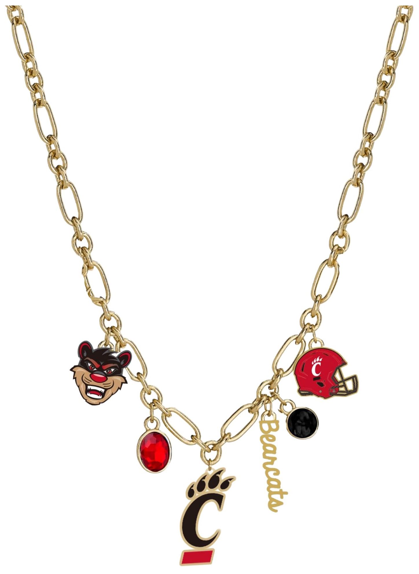 Canvas Style Women's Cincinnati Bearcats Gameday Charm Necklace