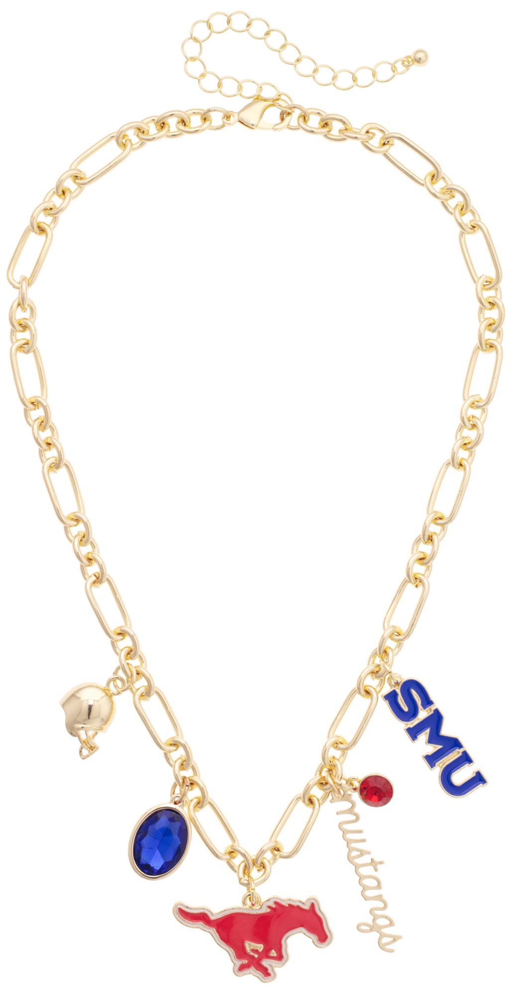 Canvas Style Women's SMU Mustangs Gameday Charm Necklace