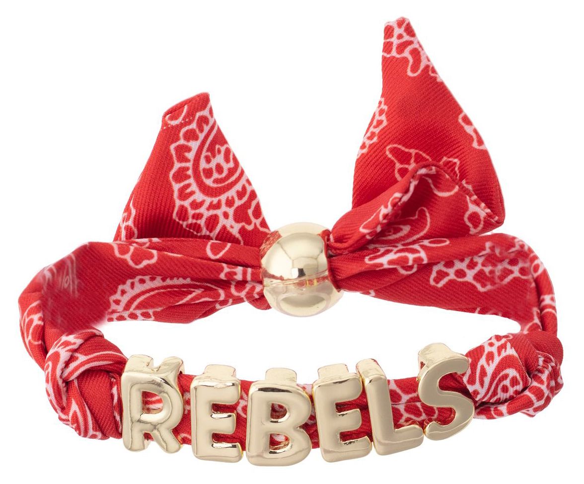 Canvas Style Women's Ole Miss Rebels Bandana Slider Bracelet