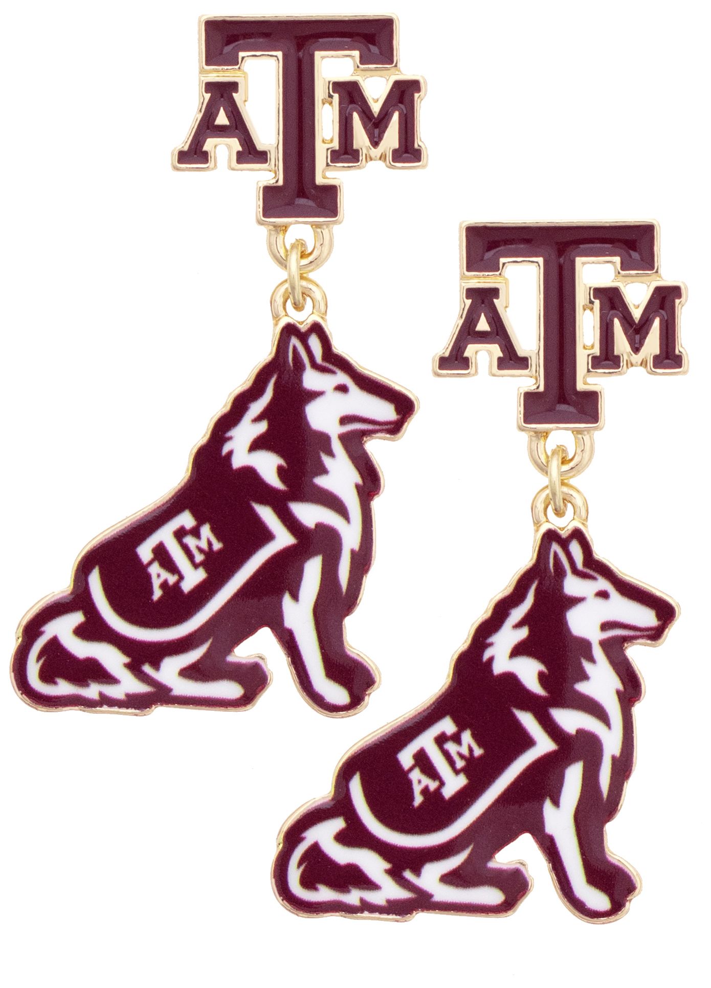 Canvas Style Women's Texas A&amp;M Aggies Enamel Drop Earrings