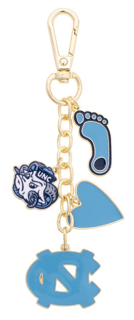 Canvas Style Women's North Carolina Tarheels Heart Cluster Bag Charm