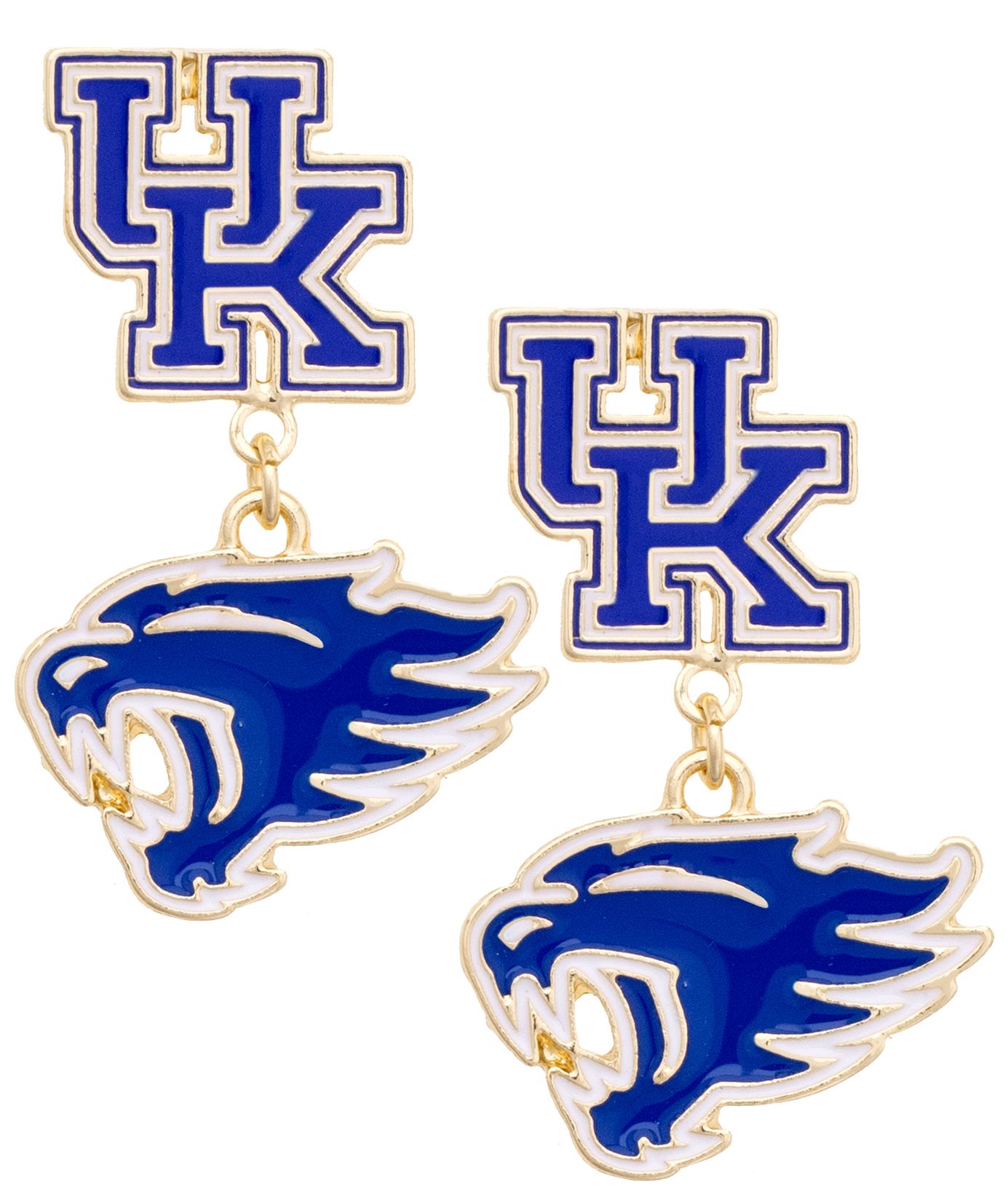 Canvas Style Women's Kentucky Wildcats Enamel Drop Earrings