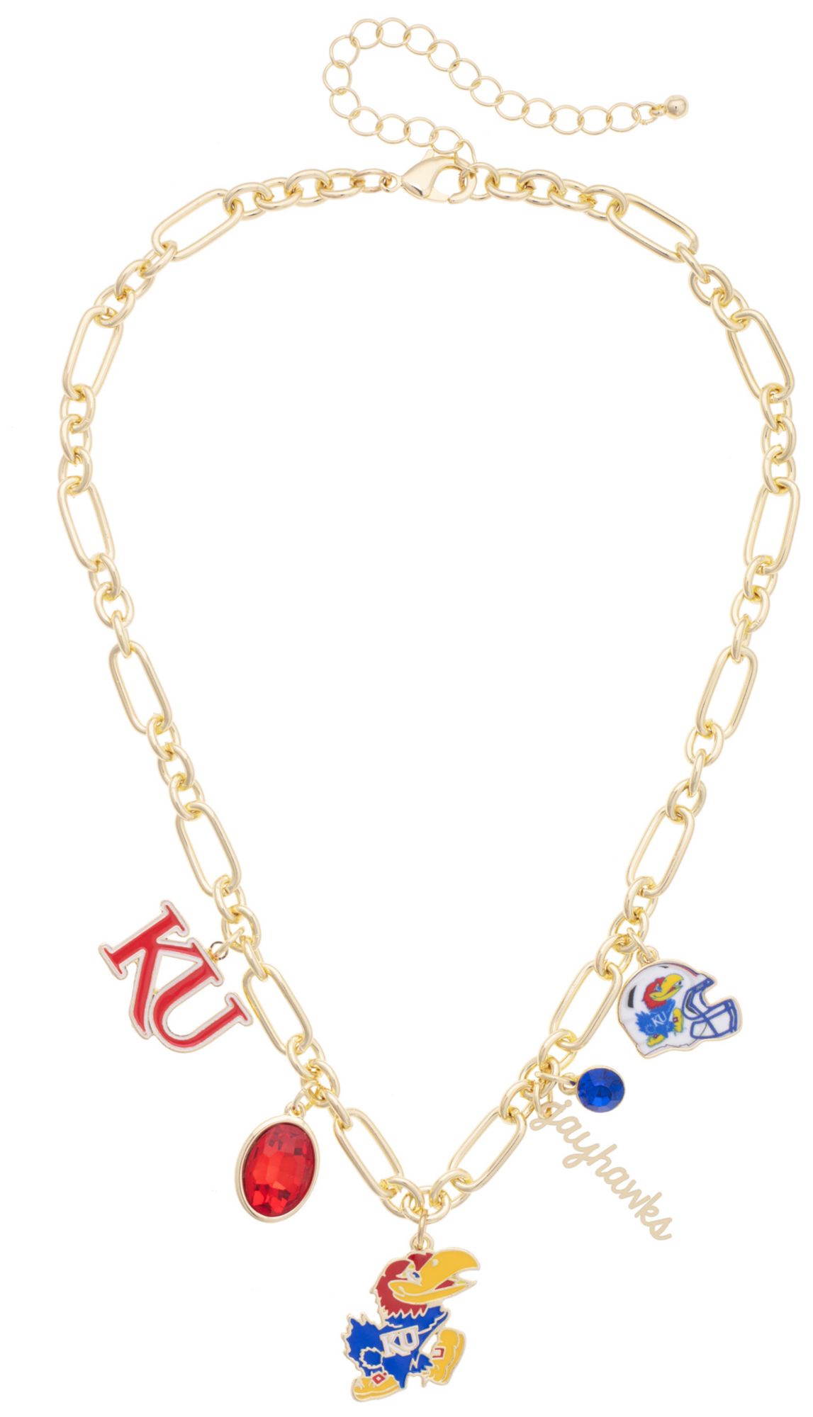 Canvas Style Women's Kansas Jayhawks Gameday Charm Necklace