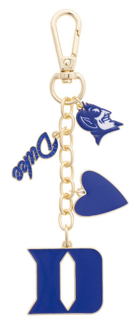 Canvas Style Women's Duke Blue Devils Heart Cluster Bag Charm