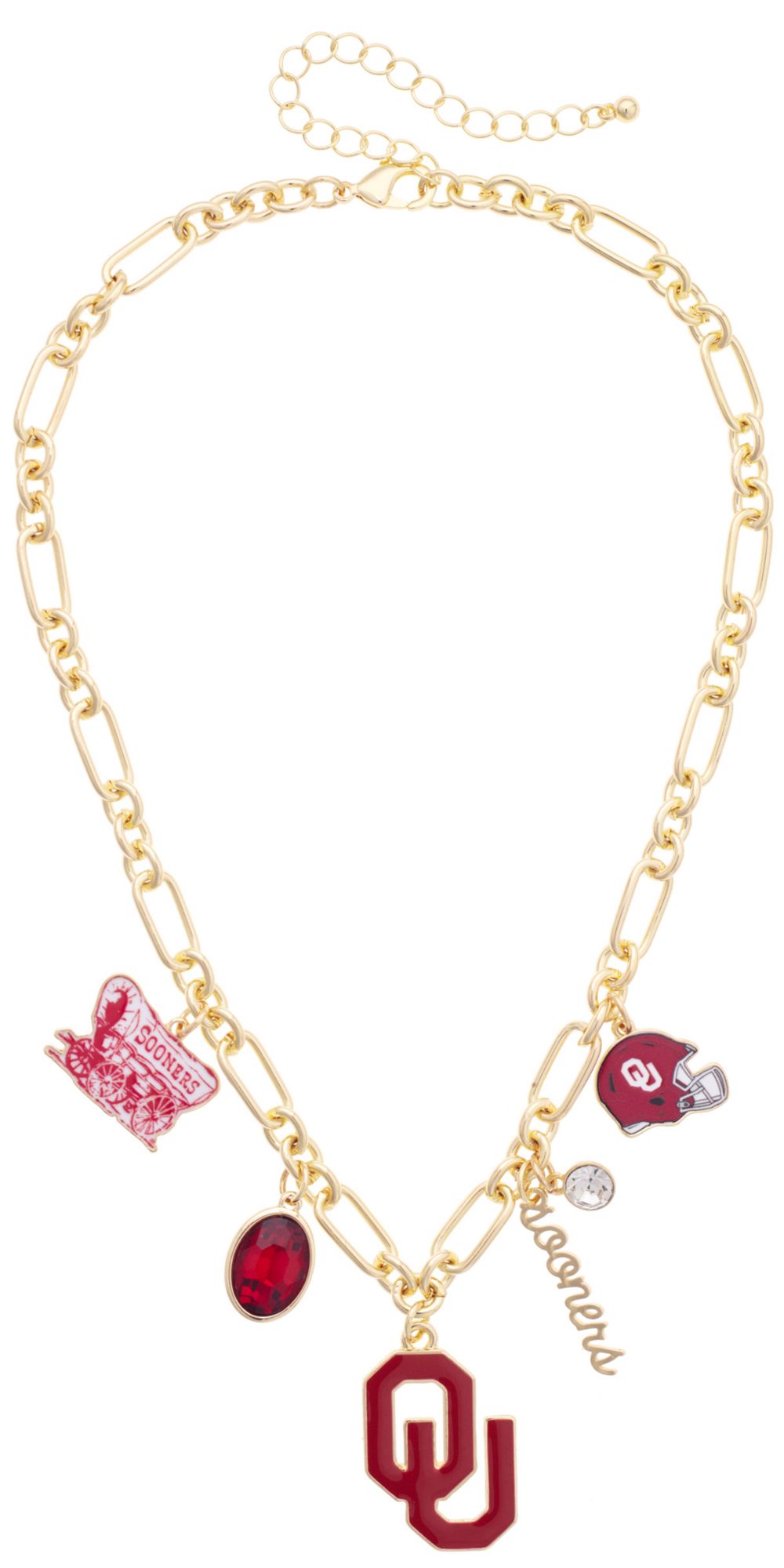 Canvas Style Women's Oklahoma Sooners Gameday Charm Necklace