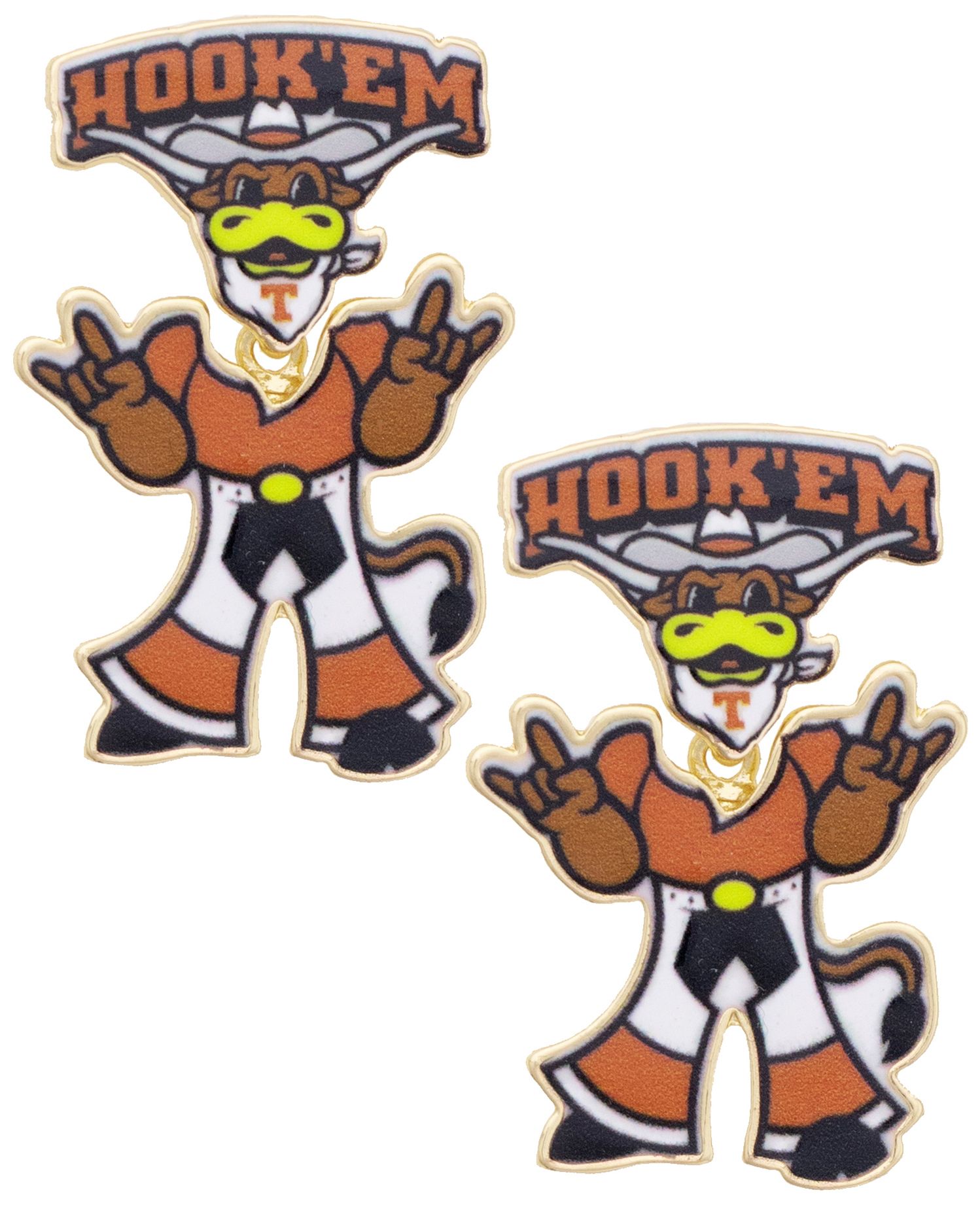 Canvas Style Women's Texas Longhorns Enamel Drop Earrings