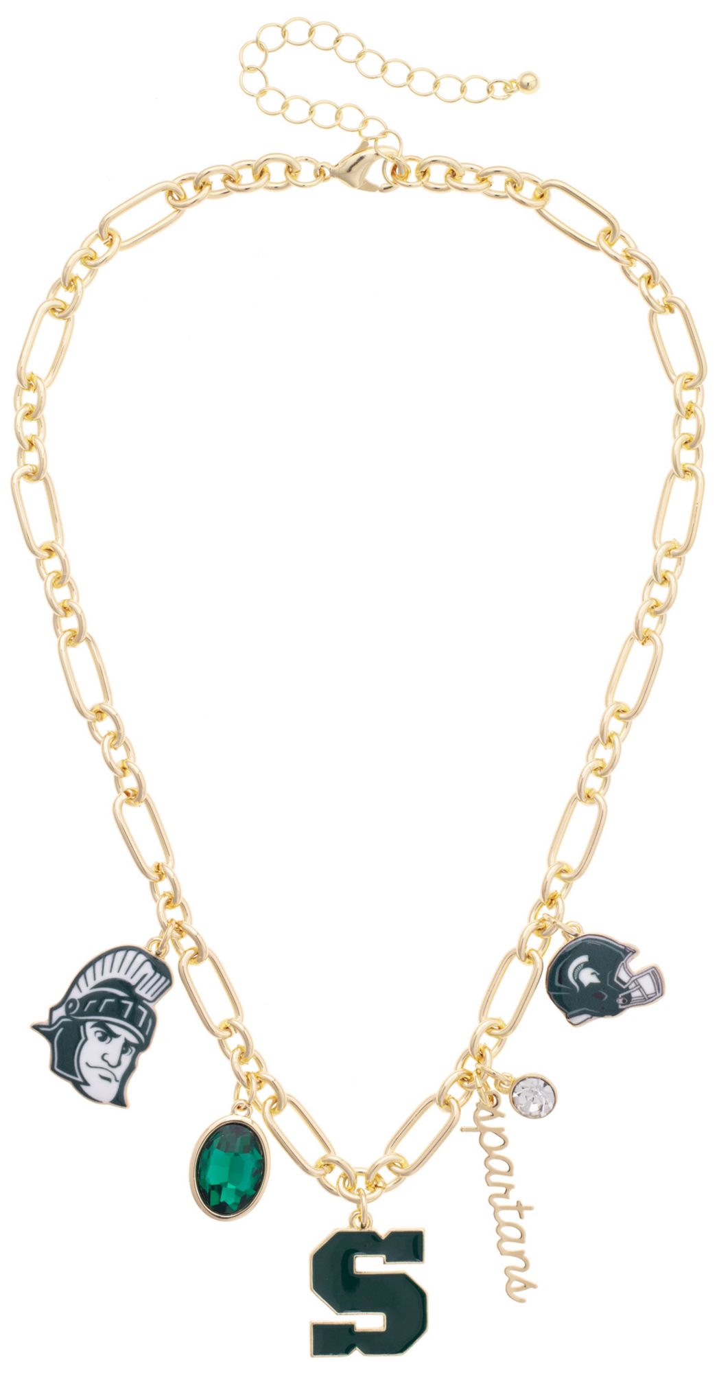 Canvas Style Women's Michigan State Spartans Gameday Charm Necklace