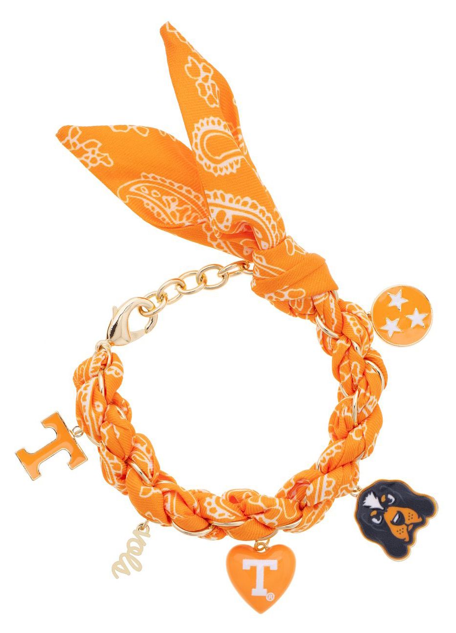Canvas Style Women's Tennessee Vols Bandana Charm Bracelet