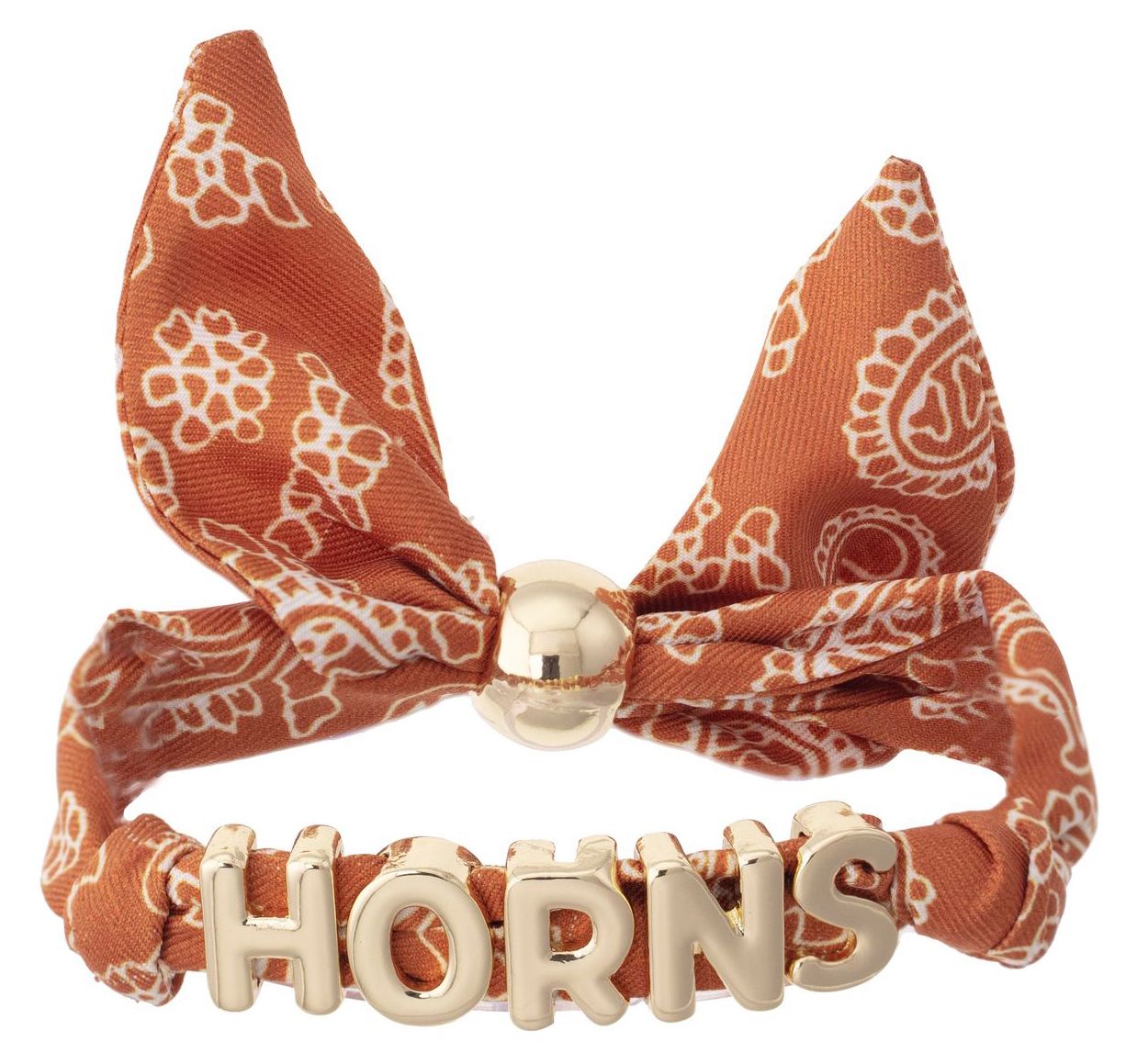 Canvas Style Women's Texas Longhorns Bandana Slider Bracelet