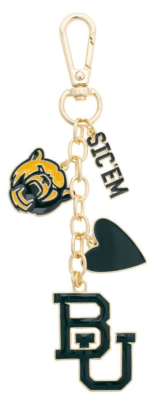 Canvas Style Women's Baylor Bears Heart Cluster Bag Charm