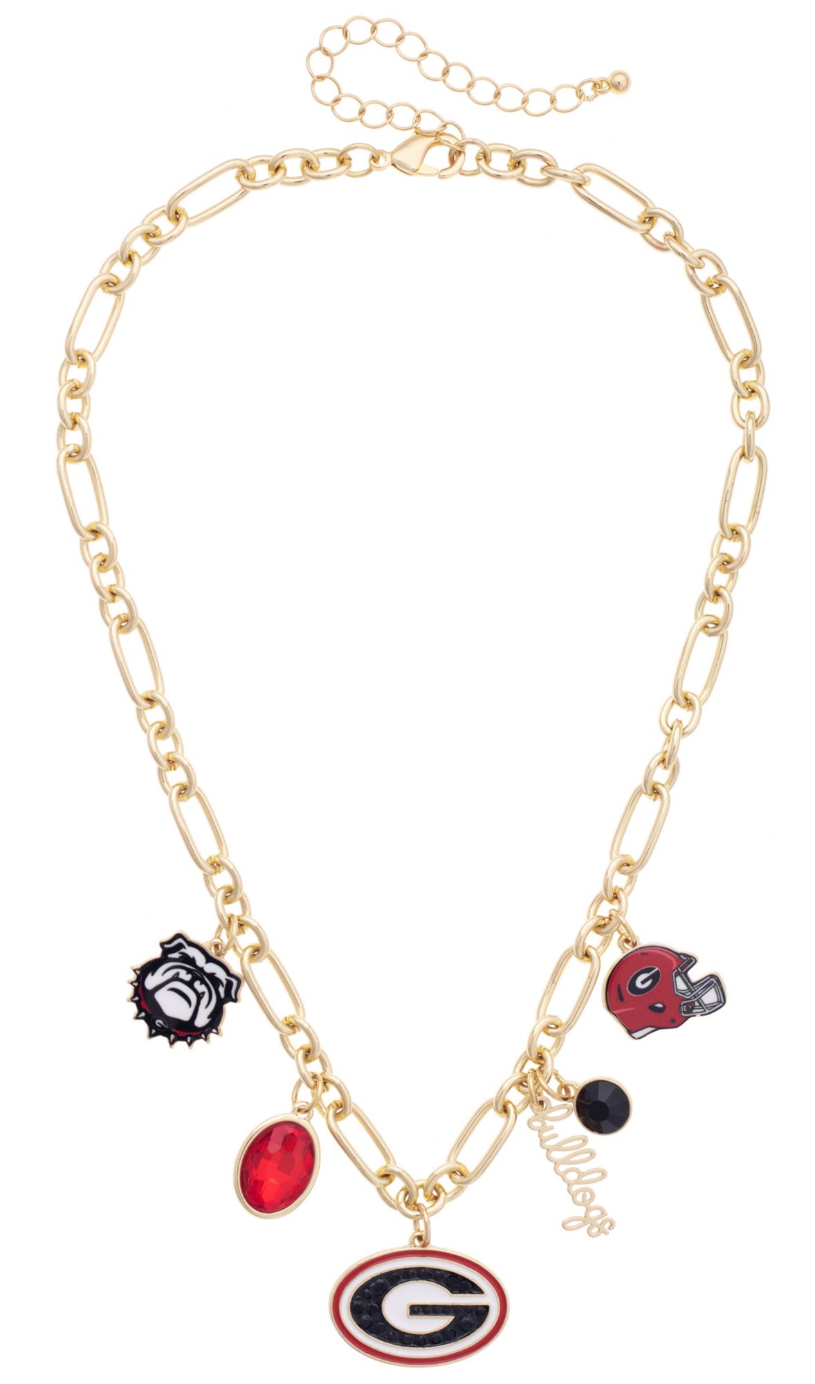 Canvas Style Women's Georgia Bulldogs Gameday Charm Necklace