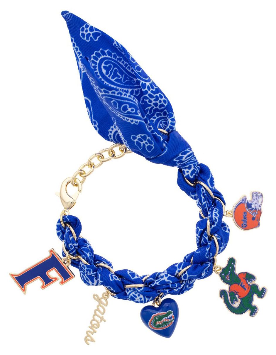 Canvas Style Women's Florida Gators Bandana Charm Bracelet