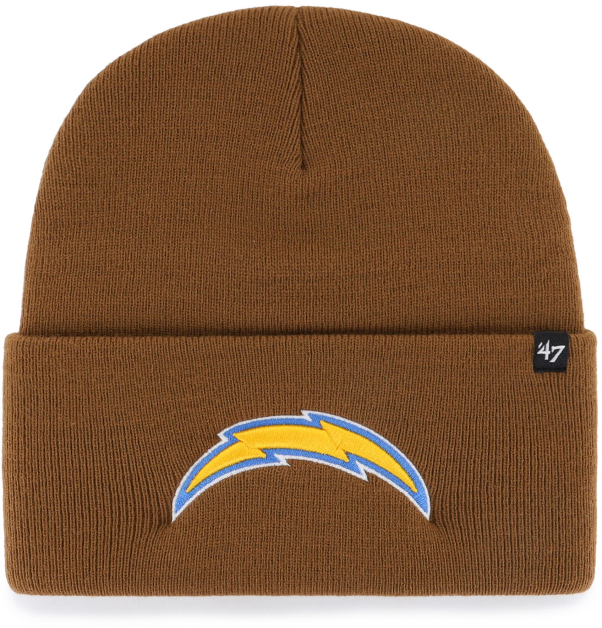 Carhartt x '47 Los Angeles Chargers Brown Cuffed Knit Beanie