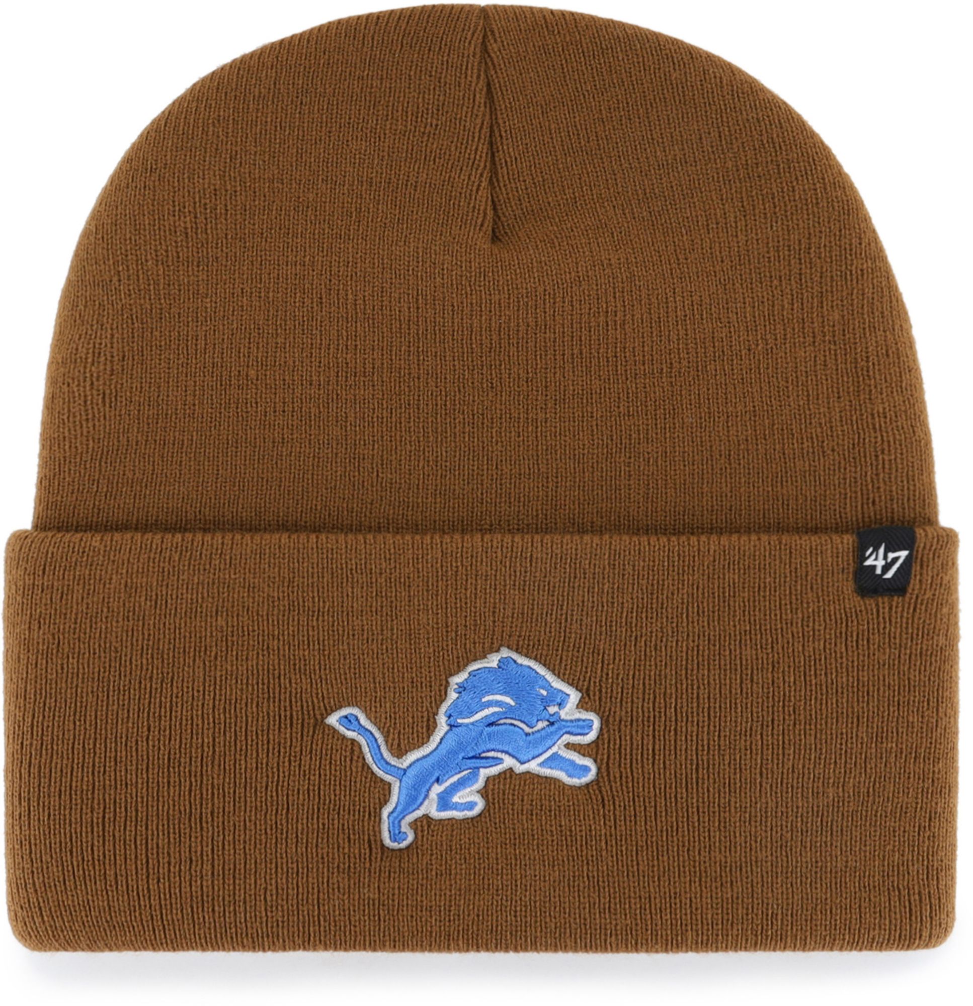 Carhartt x '47 Detroit Lions Brown Cuffed Knit Beanie