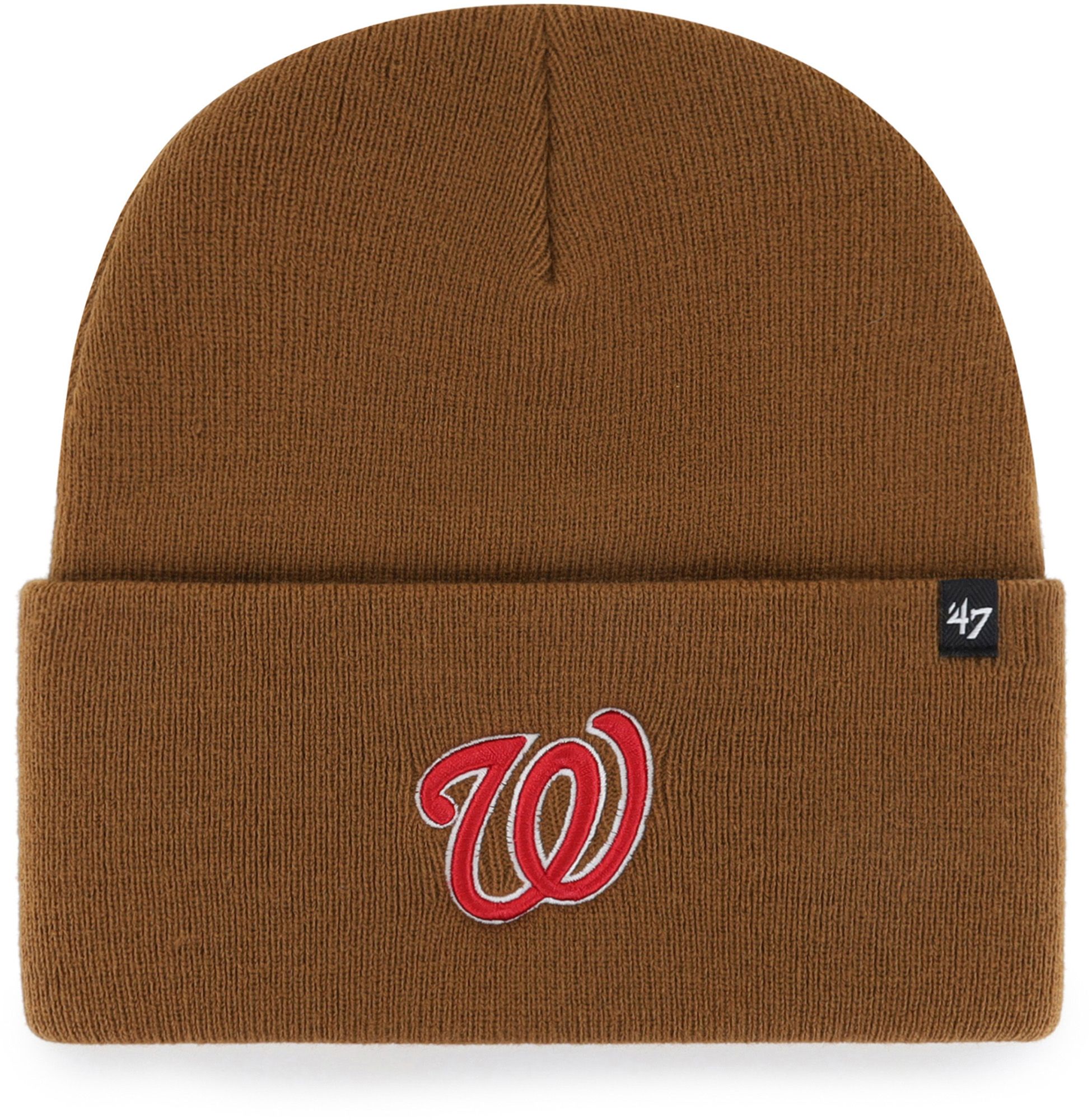 Carhartt x '47 Washington Nationals Brown Cuffed Knit Beanie
