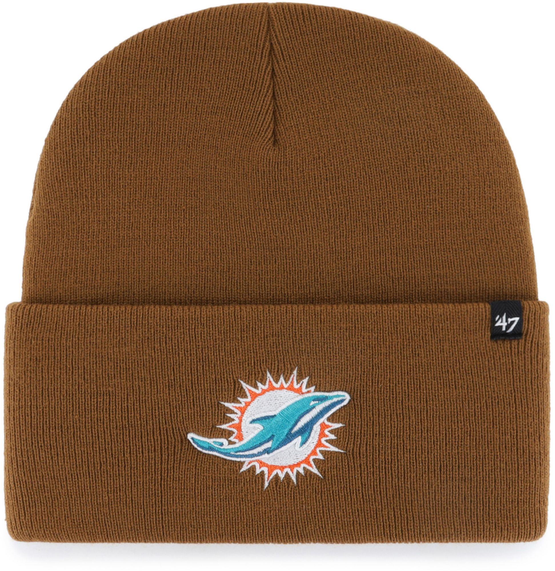 Carhartt x '47 Miami Dolphins Brown Cuffed Knit Beanie