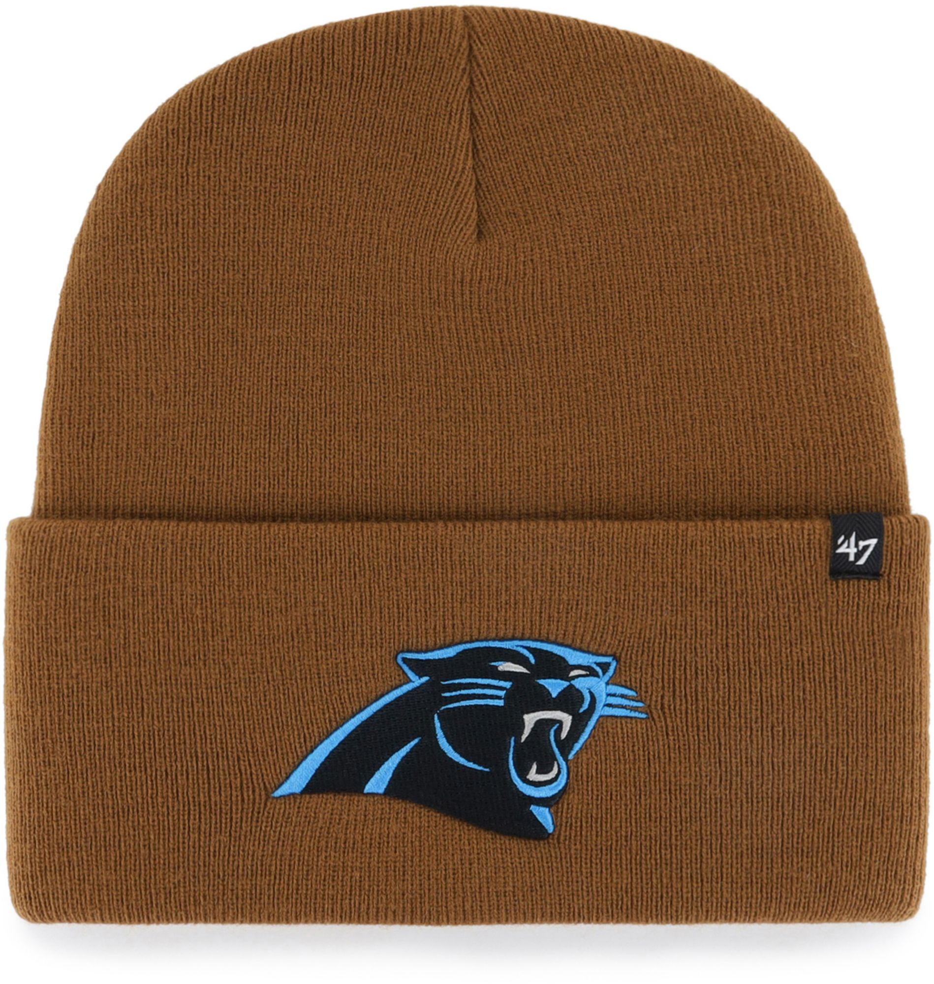 Carhartt x '47 Carolina Panthers Brown Cuffed Knit Beanie