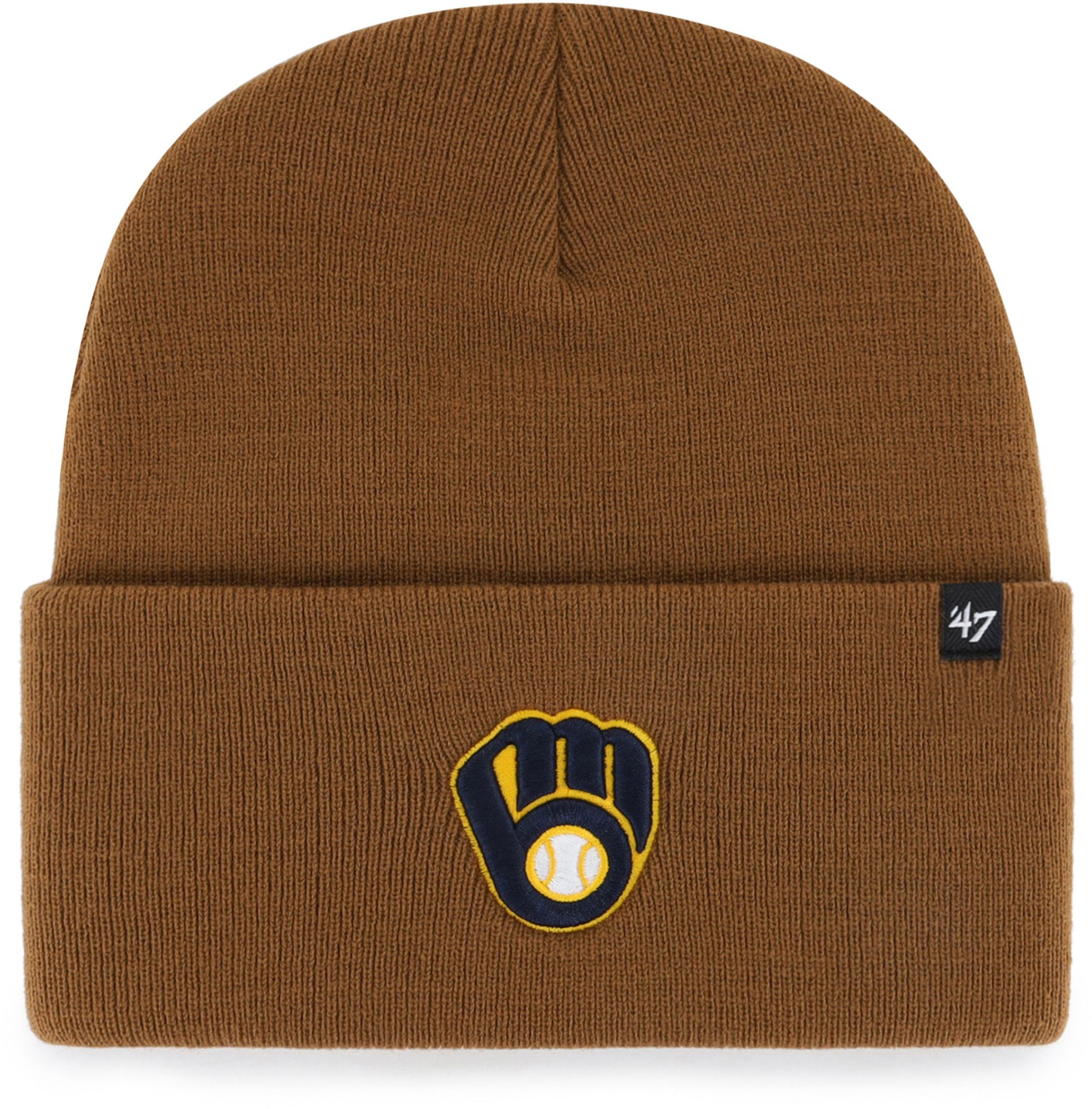 Carhartt x '47 Milwaukee Brewers Brown Cuffed Knit Beanie