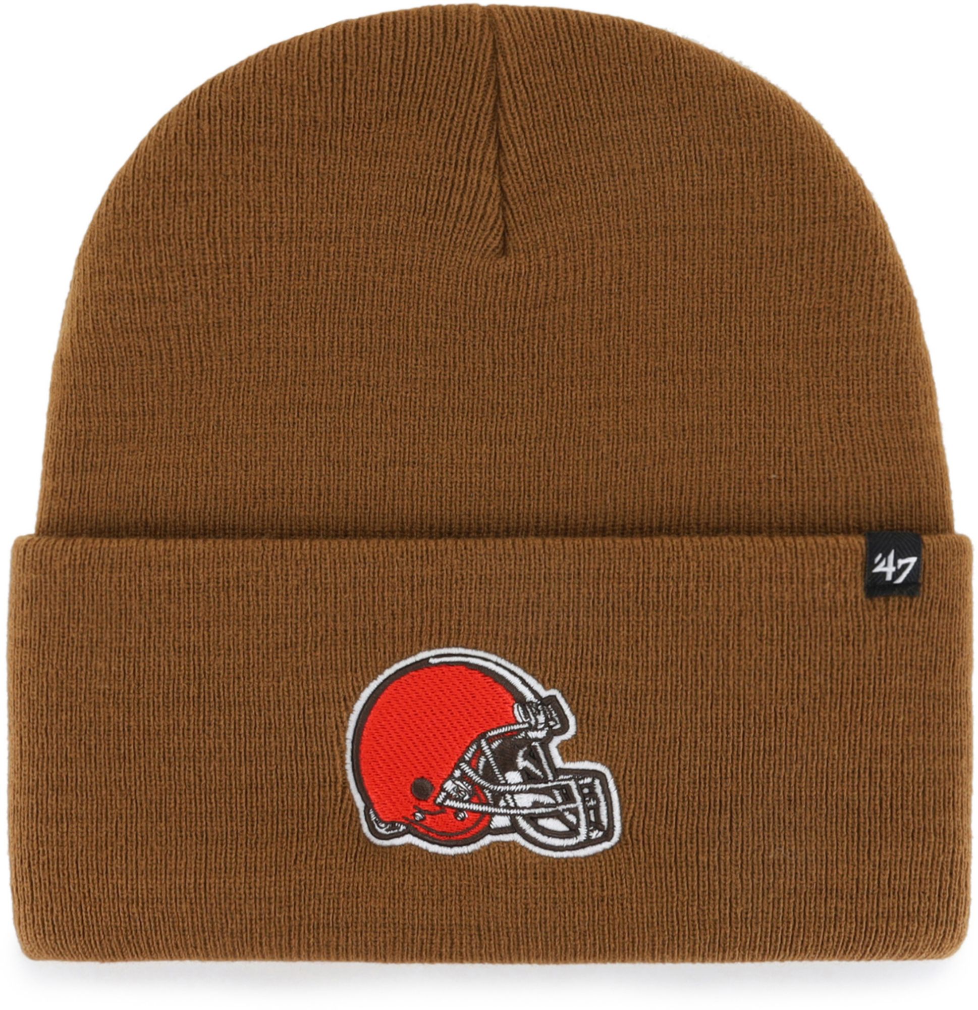 Carhartt x '47 Cleveland Browns Brown Cuffed Knit Beanie