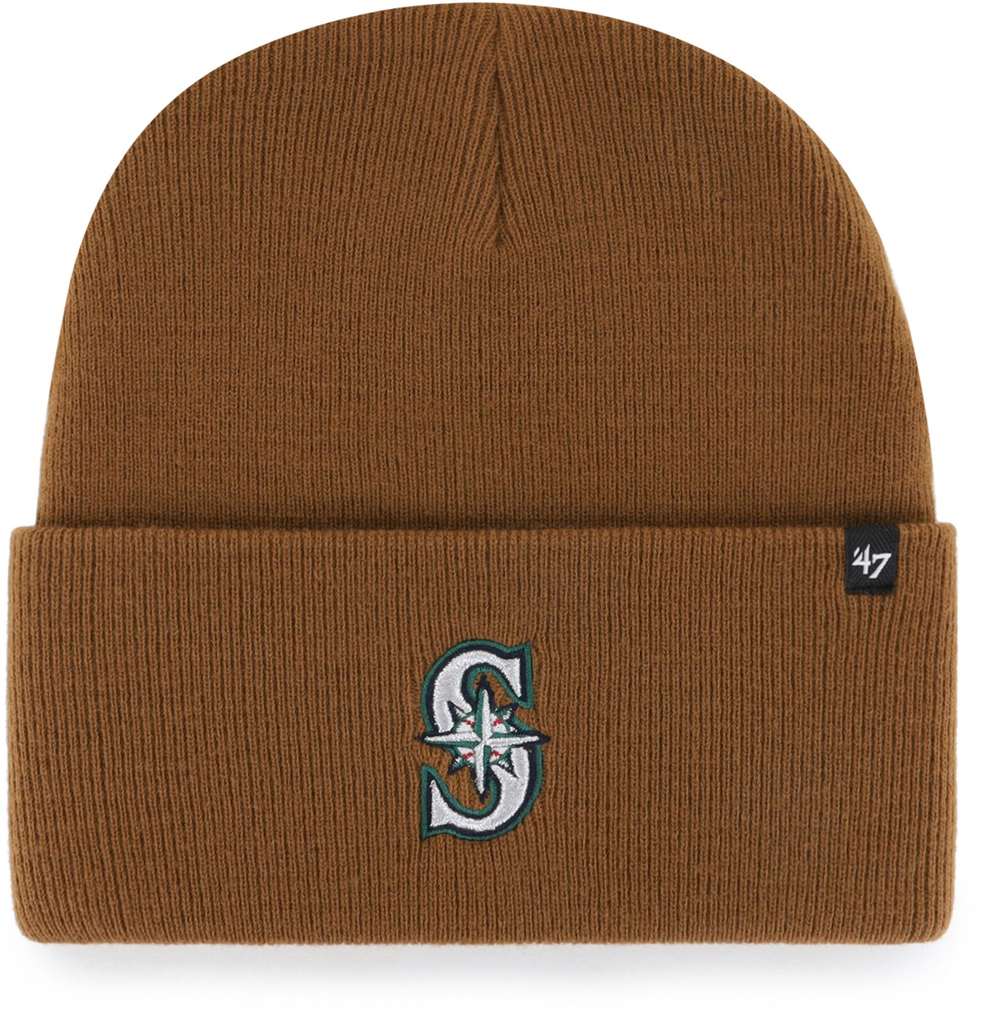 Carhartt x '47 Seattle Mariners Brown Cuffed Knit Beanie