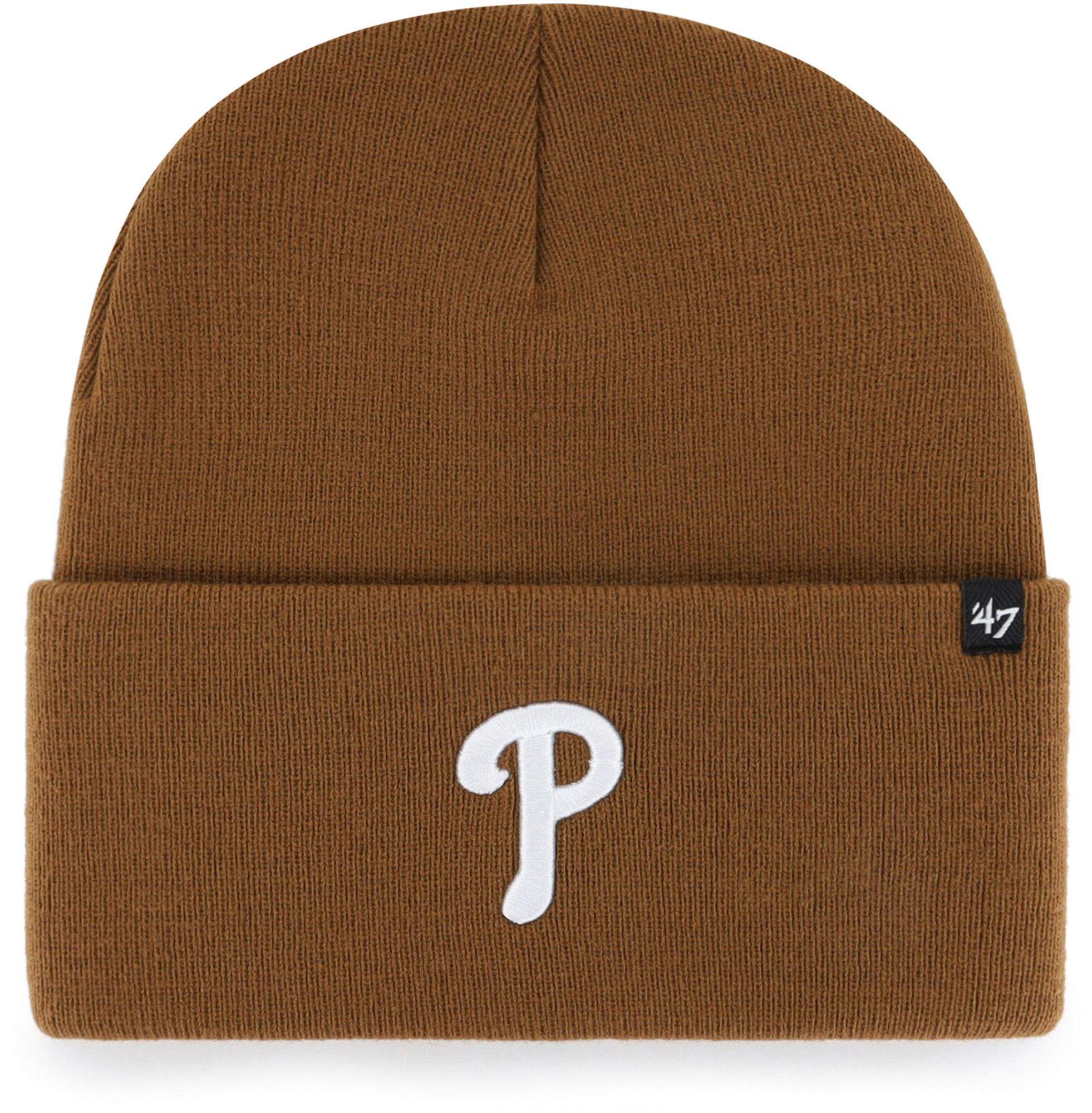 Carhartt x '47 Philadelphia Phillies Brown Cuffed Knit Beanie