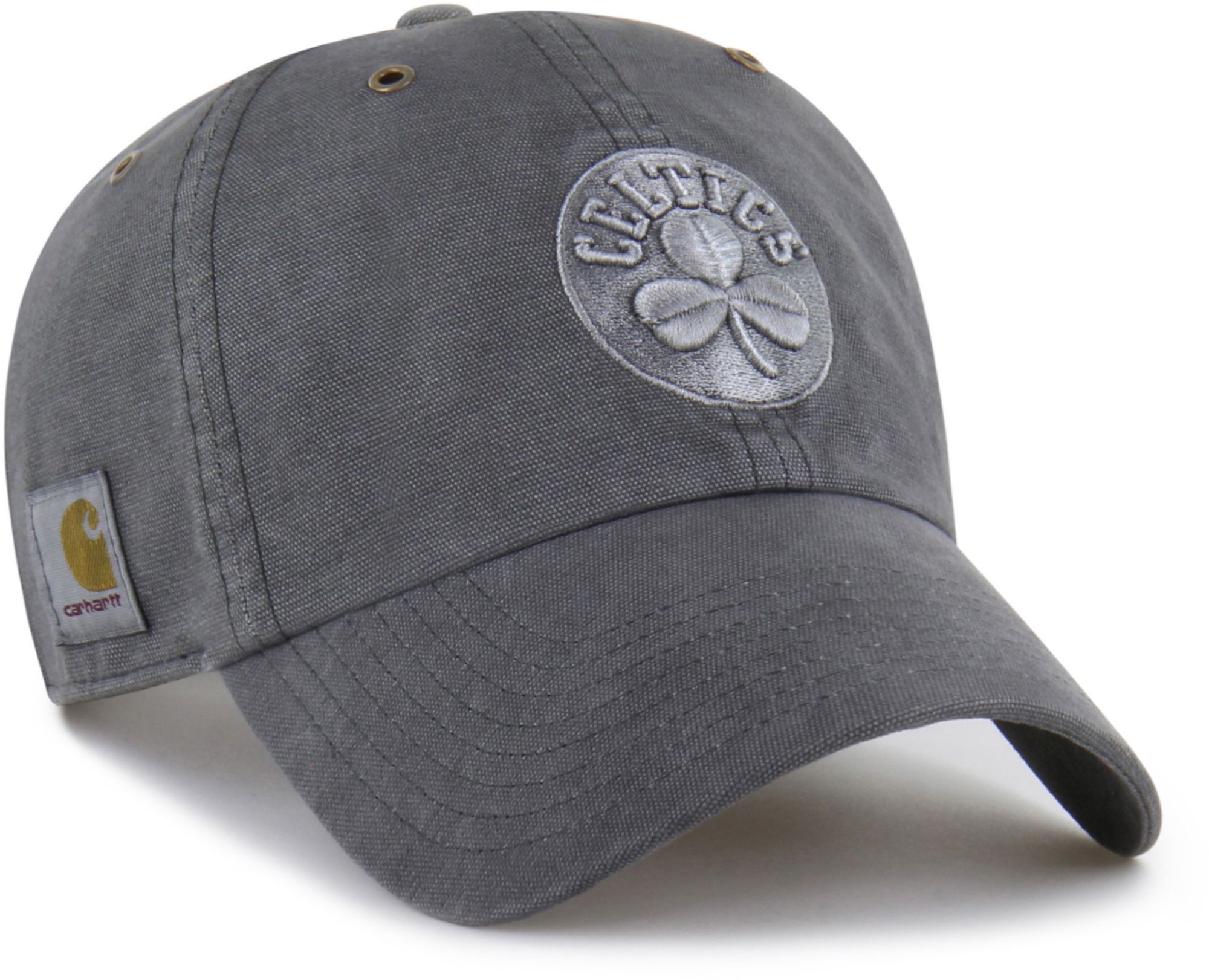 Carhartt x '47 Adult Boston Celtics Black Garment Dyed Clean Up Adjustable Hat