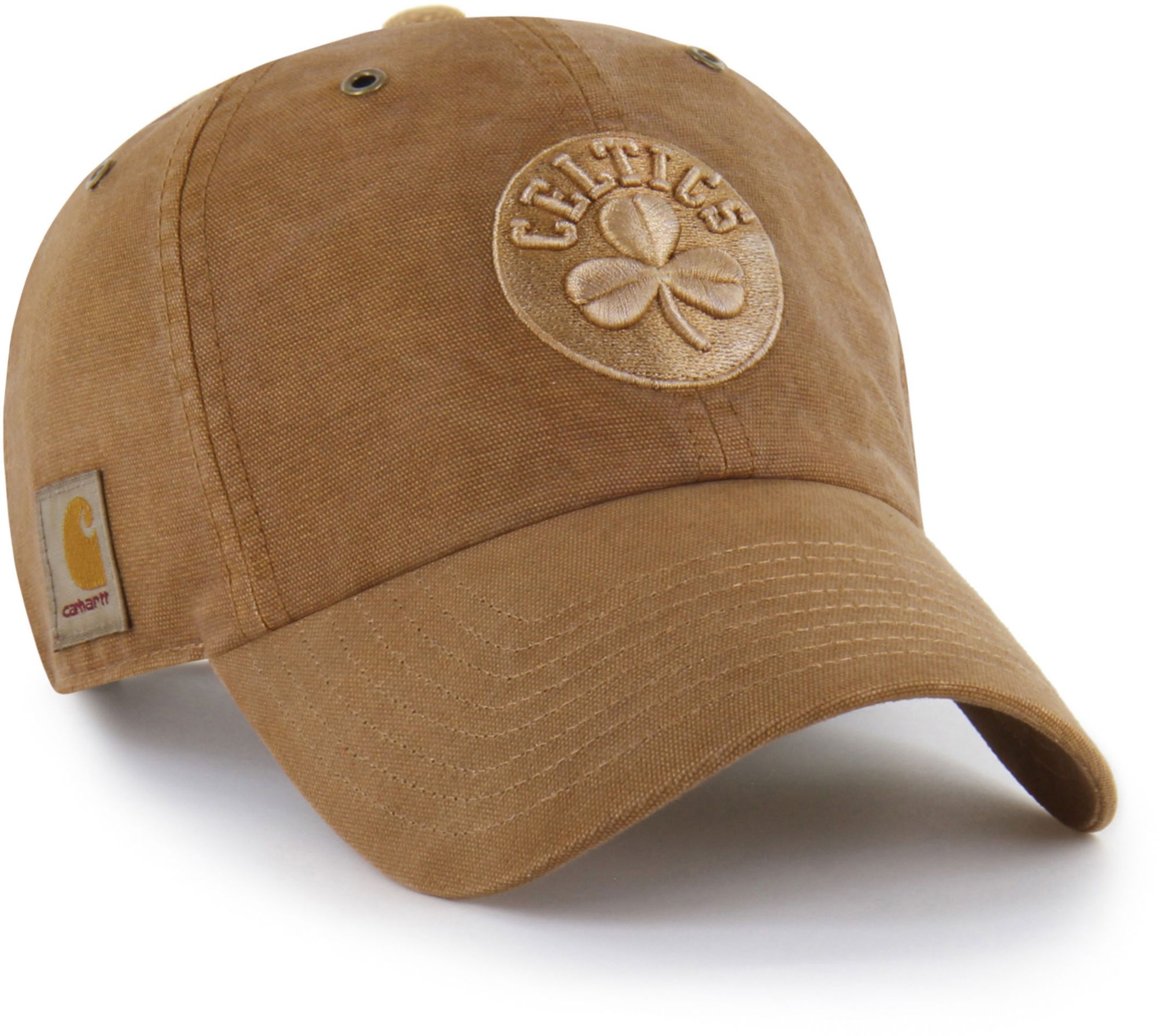 Carhartt x '47 Adult Boston Celtics Brown Garment Dyed Clean Up Adjustable Hat