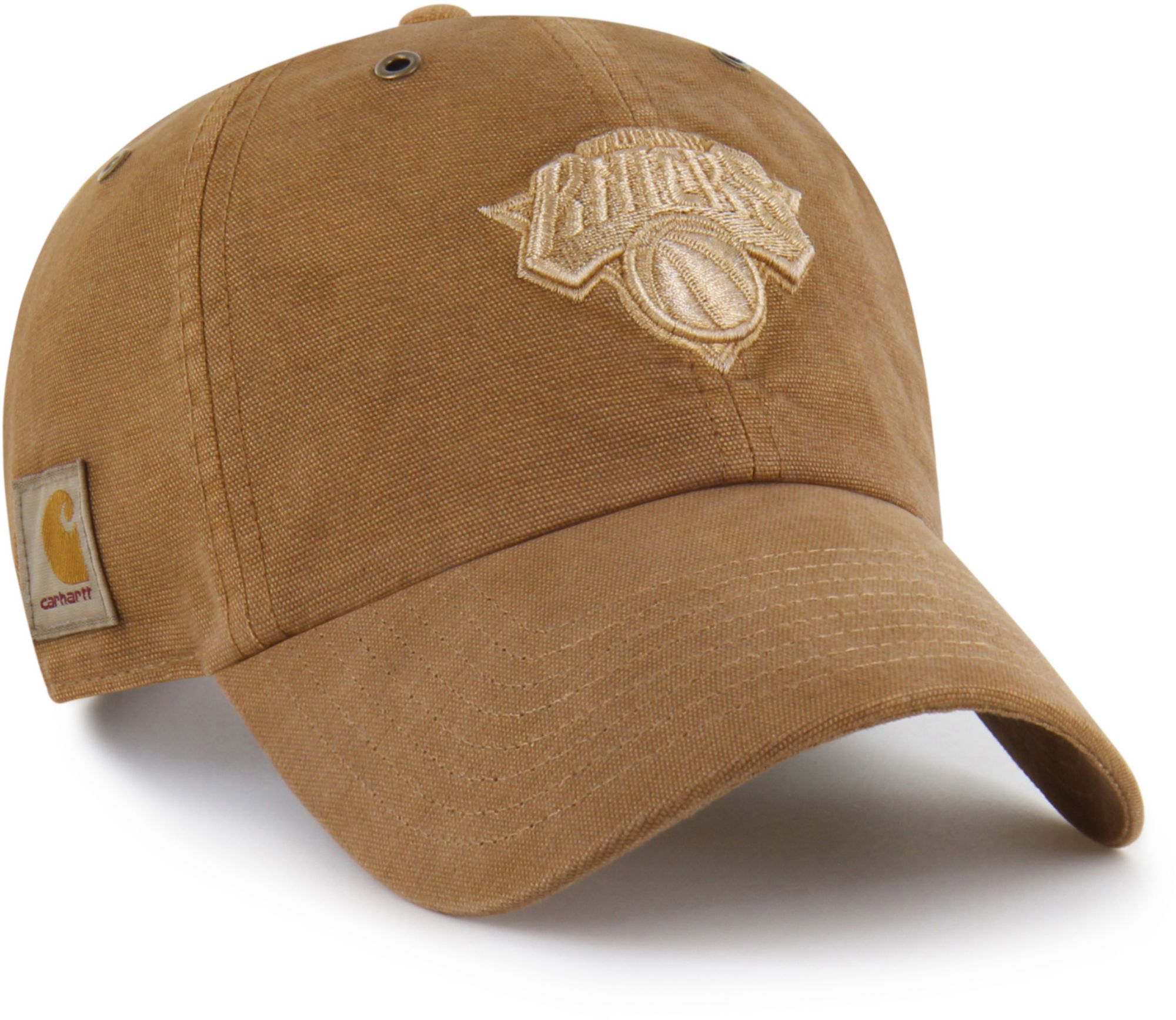 Carhartt x '47 Adult New York Knicks Brown Garment Dyed Clean Up Adjustable Hat