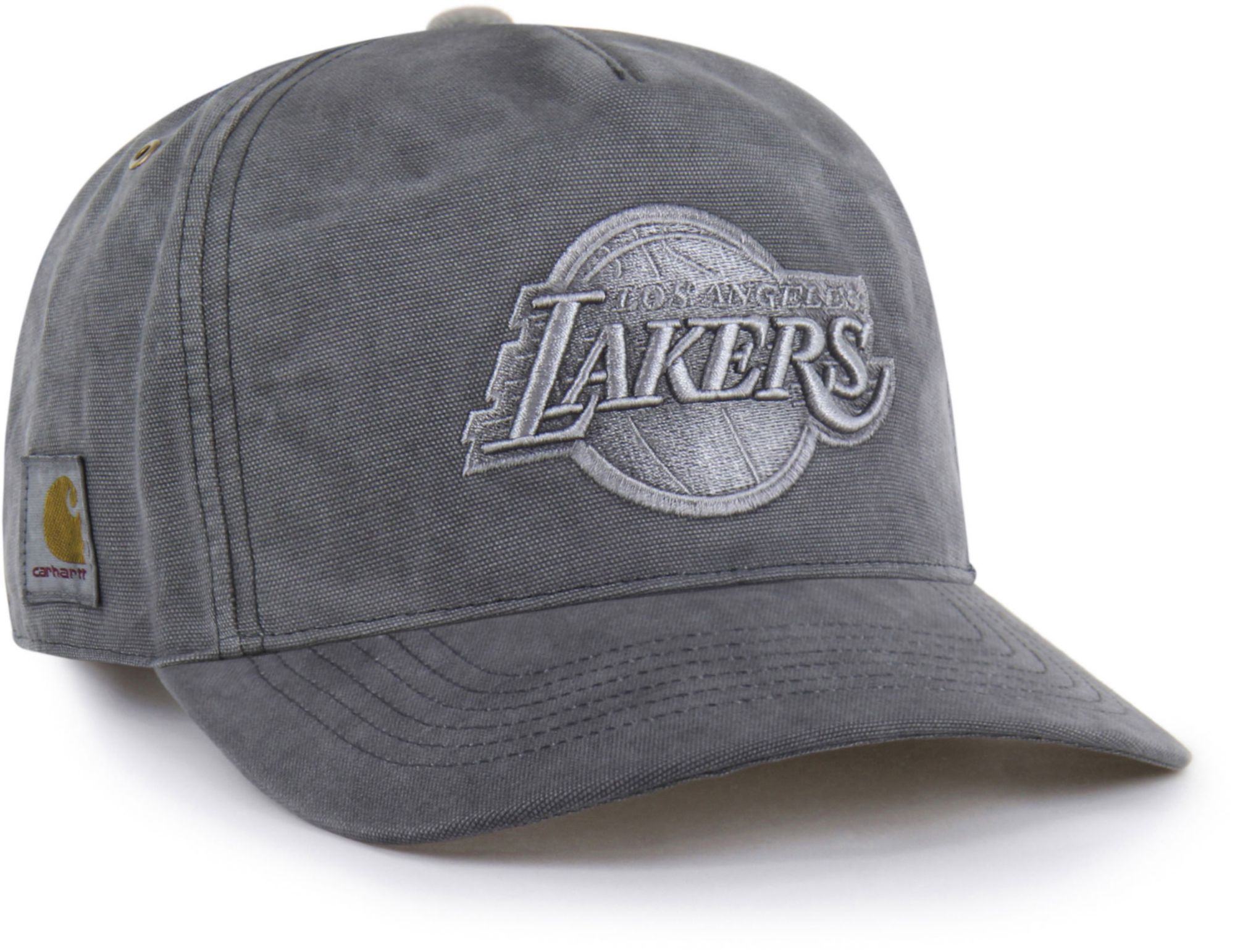 Carhartt x '47 Adult Los Angeles Lakers Black Garment Dyed Hitch Adjustable Hat