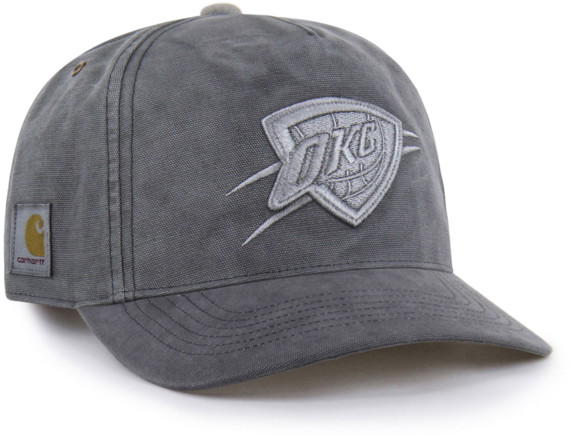 Carhartt x '47 Adult Oklahoma City Thunder Black Garment Dyed Hitch Adjustable Hat