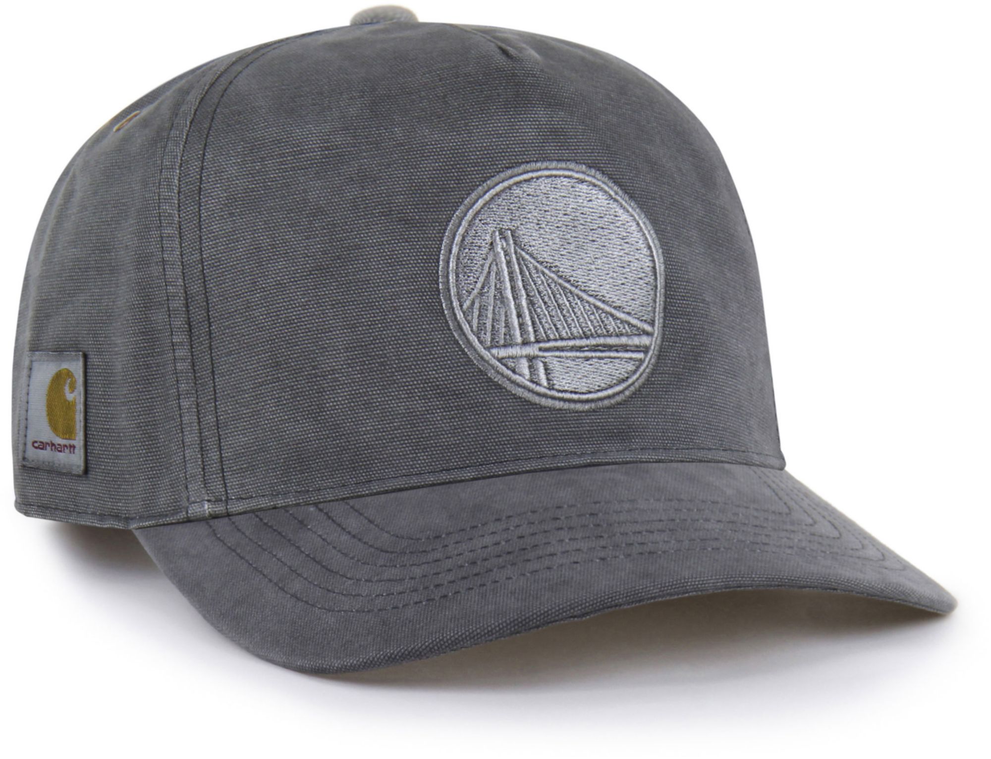 Carhartt x '47 Adult Golden State Warriors Black Garment Dyed Hitch Adjustable Hat