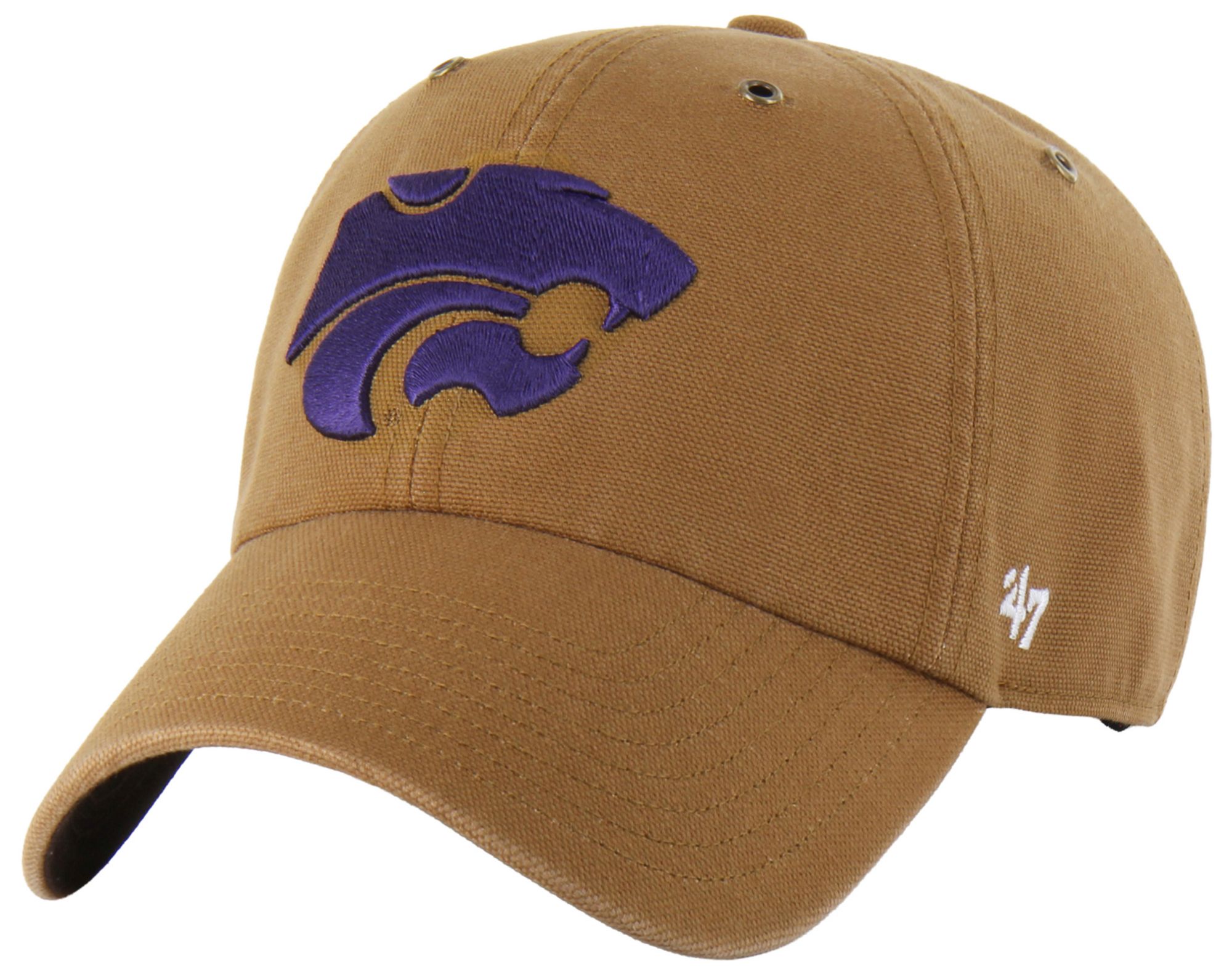 Carhartt x '47 Adult Kansas State Wildcats Brown Clean Up Adjustable Hat