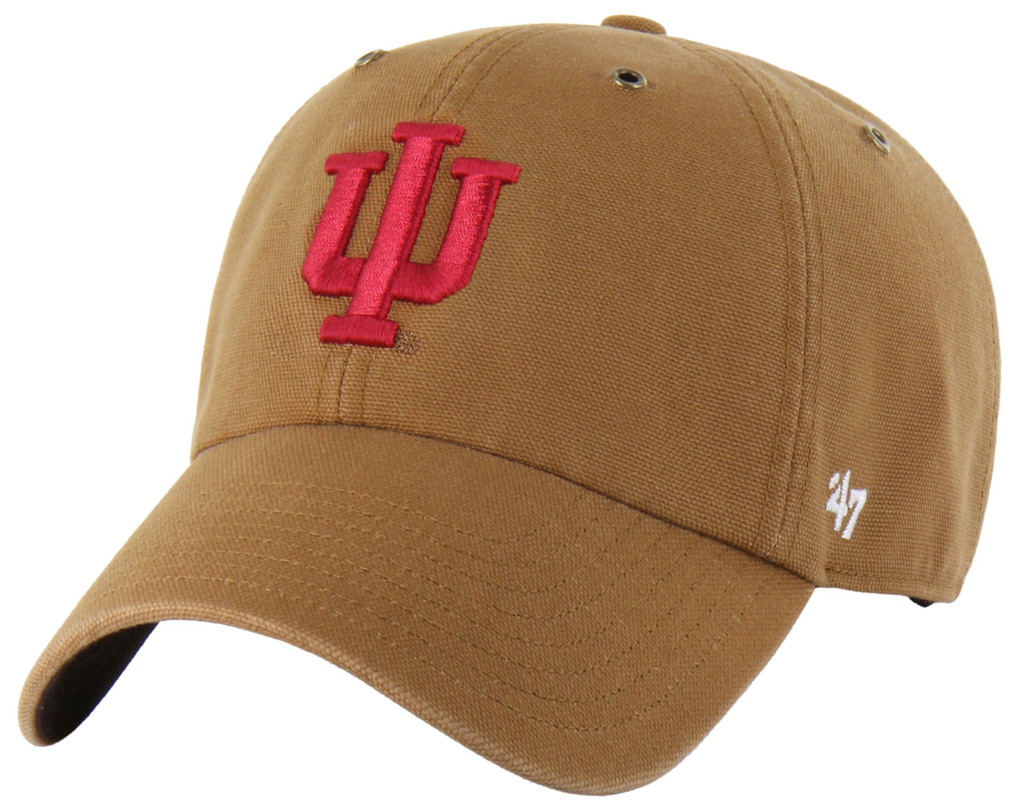 Carhartt x '47 Adult Indiana Hoosiers Brown Clean Up Adjustable Hat, Men's