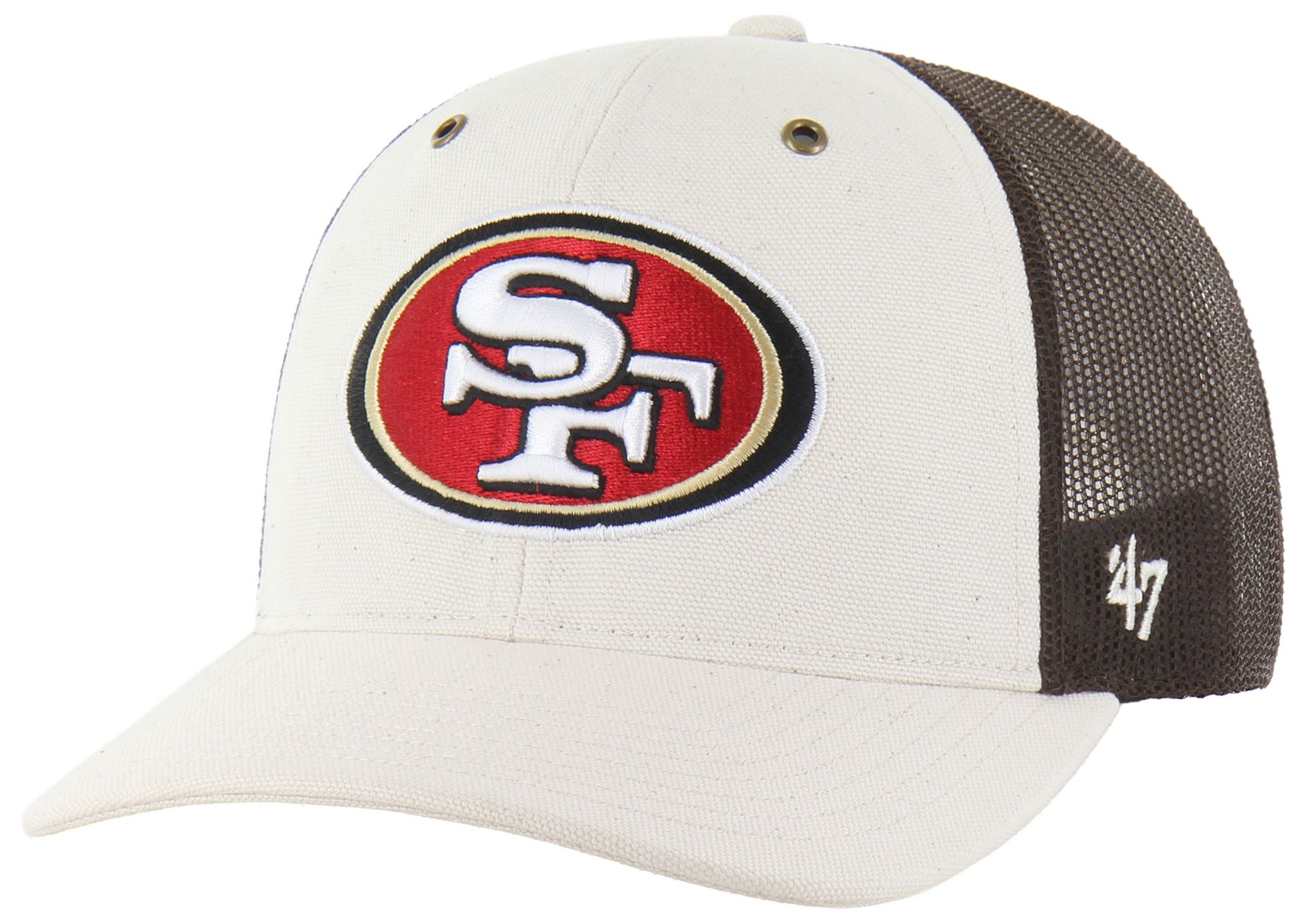 Carhartt x '47 Adult San Francisco 49ers Natural Undyed Adjustable Trucker Hat