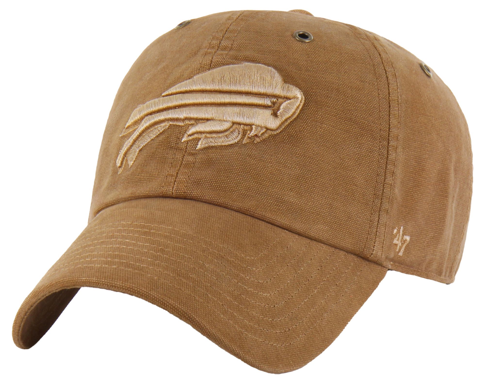 Carhartt x '47 Adult Buffalo Bills Brown Dyed Clean Up Hat