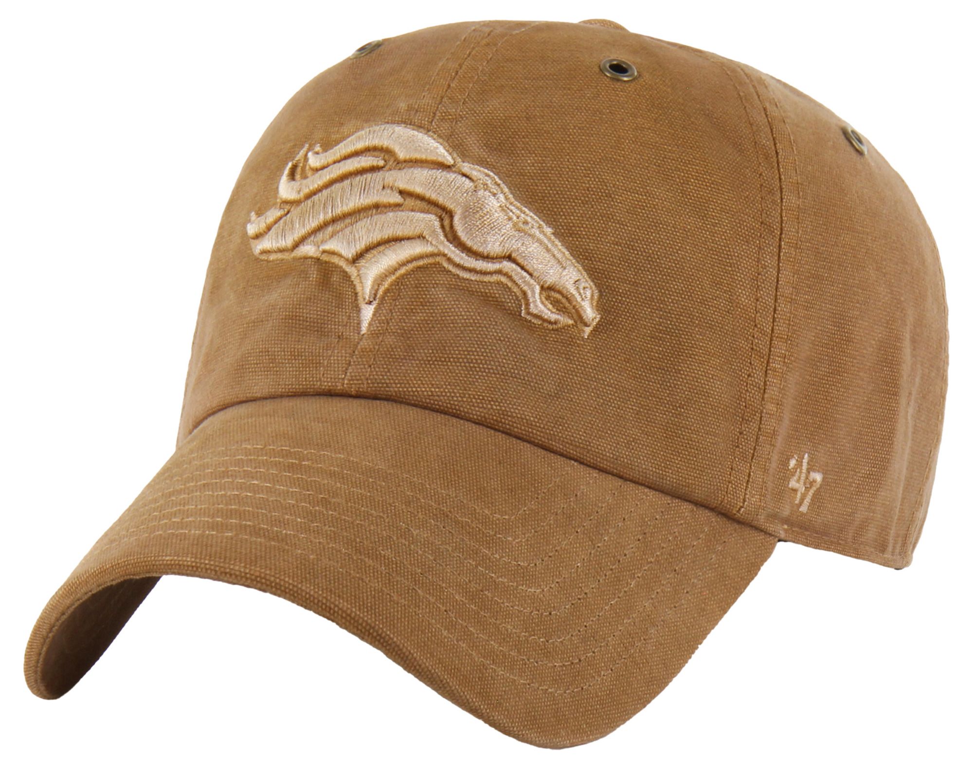 Carhartt x 47 Adult Denver Broncos Brown Dyed Clean Up Hat