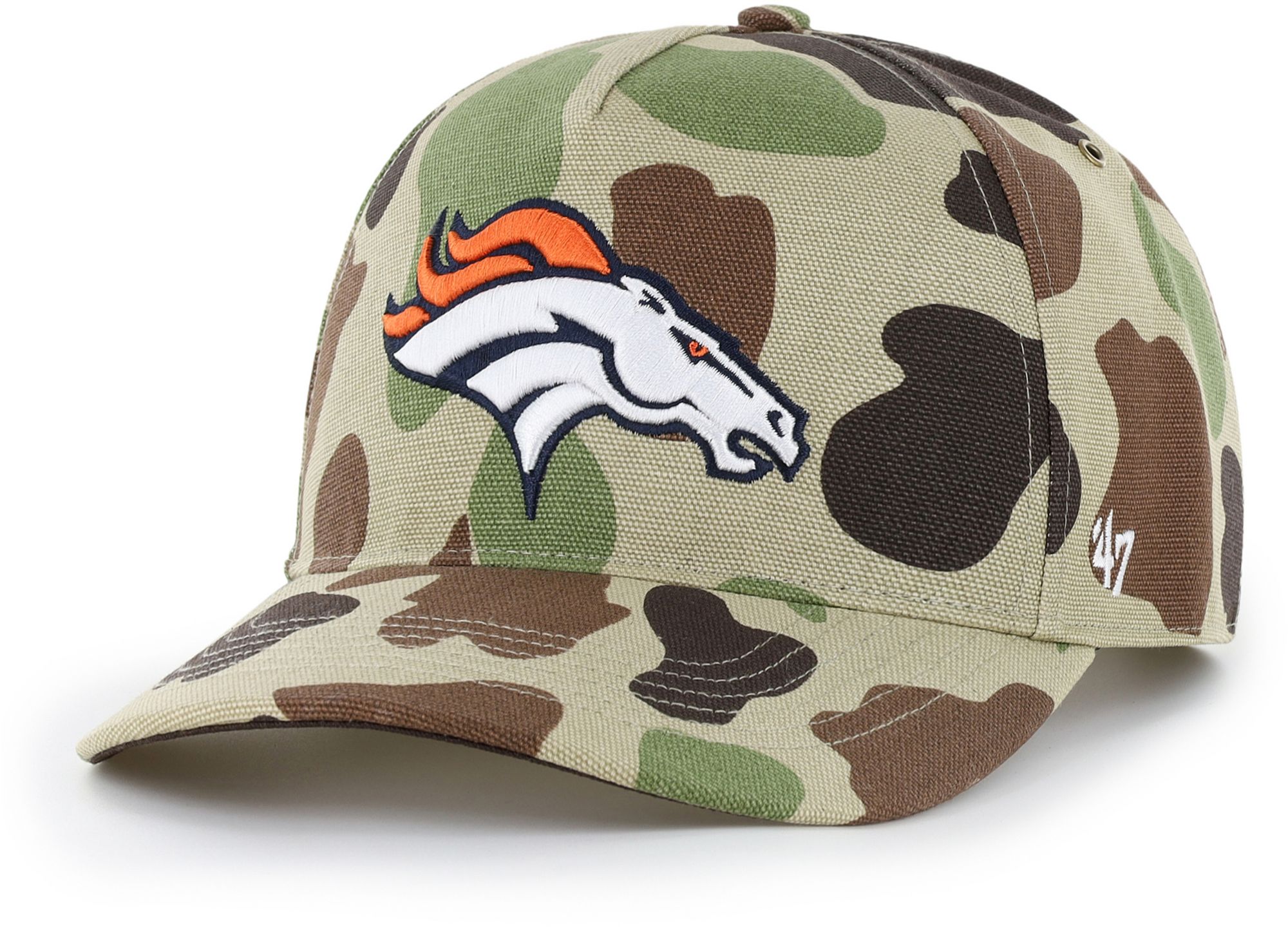 Carhartt x '47 Adult Denver Broncos Duck Camo Hitch Adjustable Hat