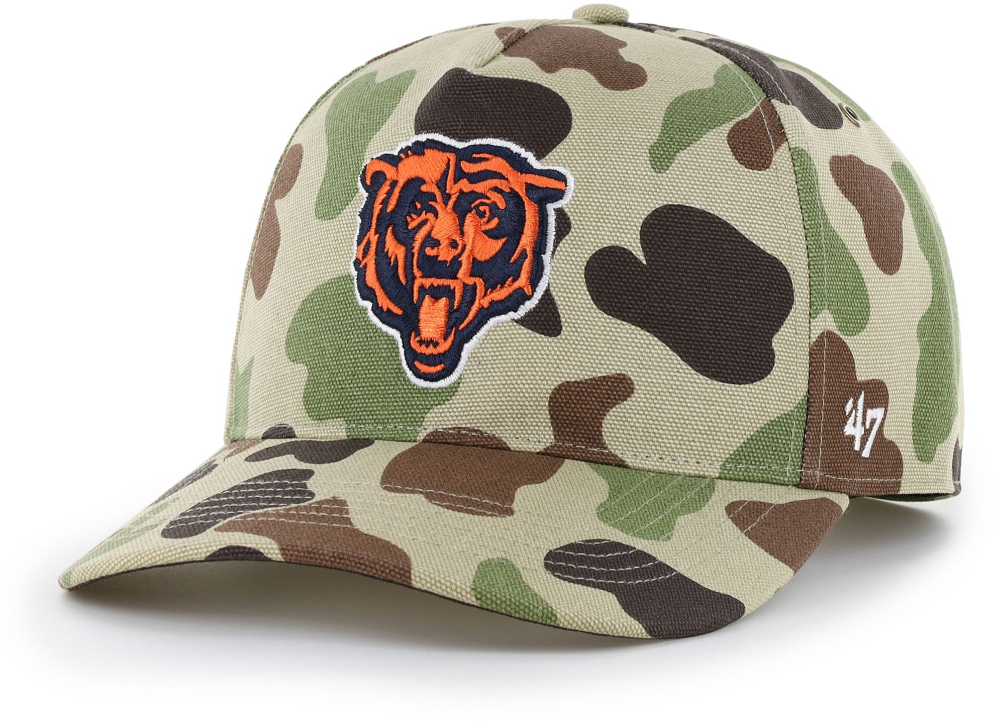 Carhartt x '47 Adult Chicago Bears Duck Camo Hitch Adjustable Hat