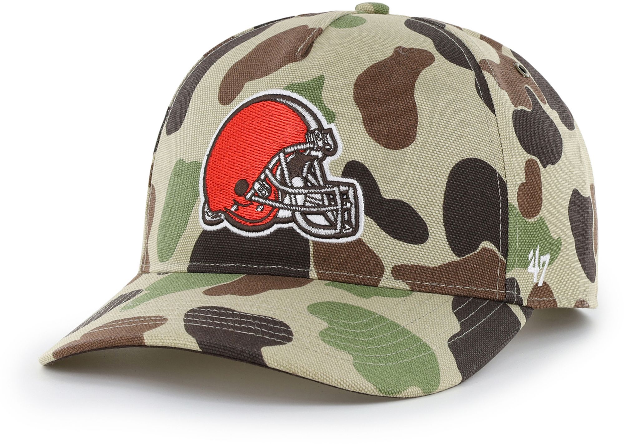 Carhartt x '47 Adult Cleveland Browns Duck Camo Hitch Adjustable Hat