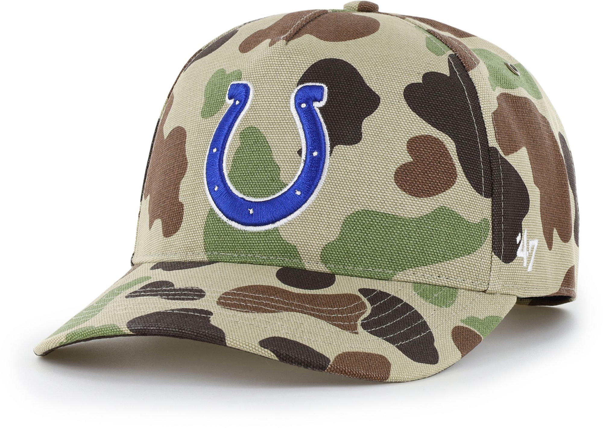 Carhartt x '47 Adult Indianapolis Colts Duck Camo Hitch Adjustable Hat