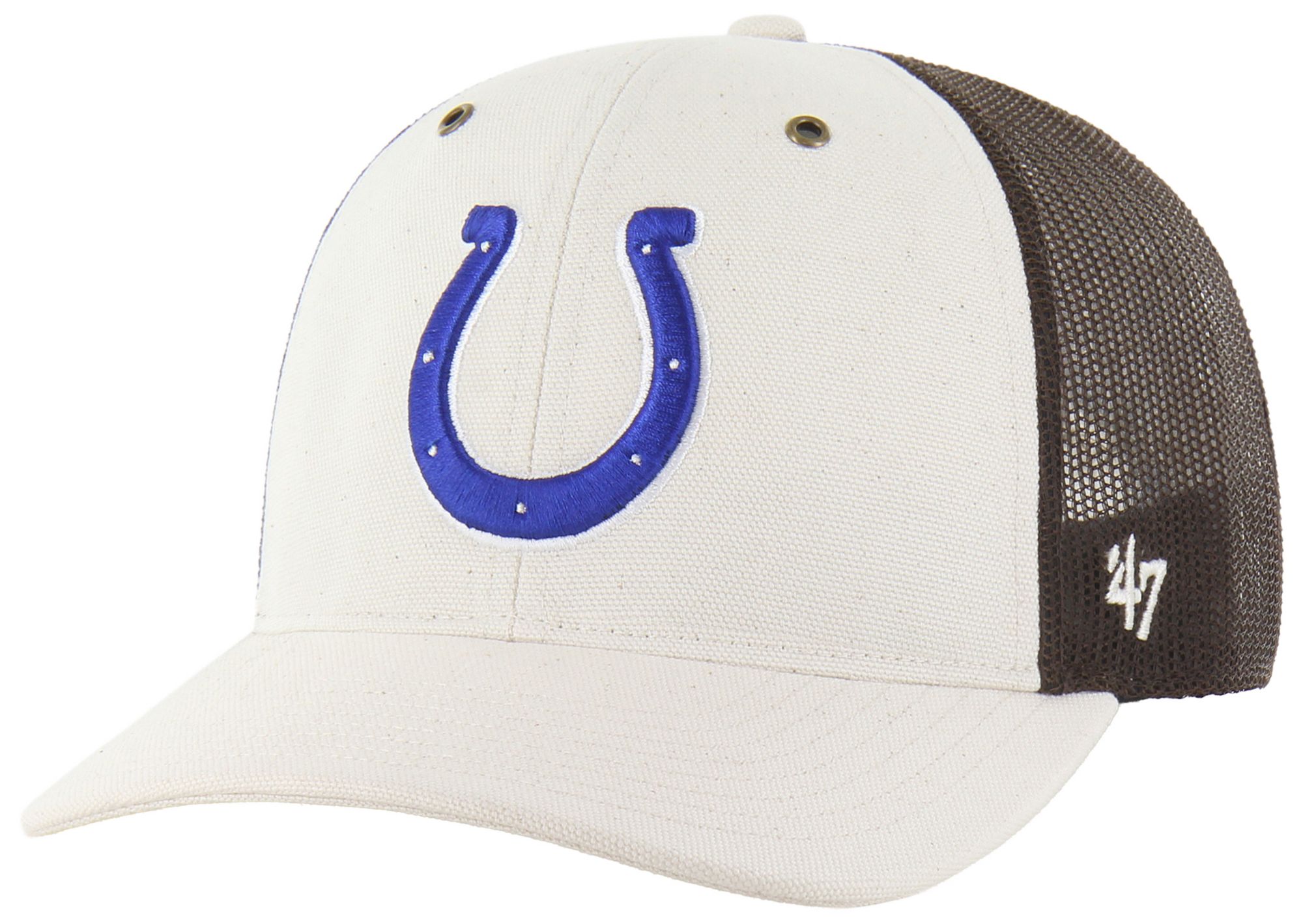 Carhartt x '47 Adult Indianapolis Colts Natural Undyed Adjustable Trucker Hat